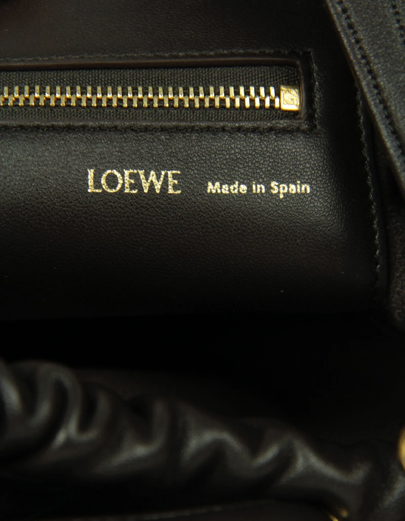 Loewe Brown Lambskin Small Squeeze Bag