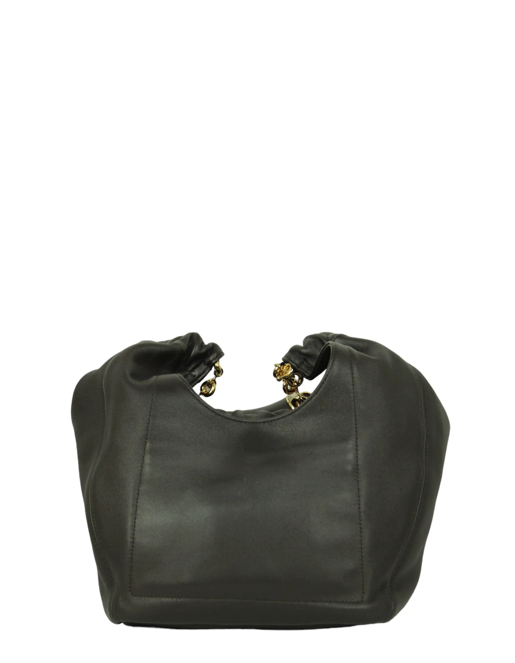 Loewe Brown Lambskin Small Squeeze Bag
