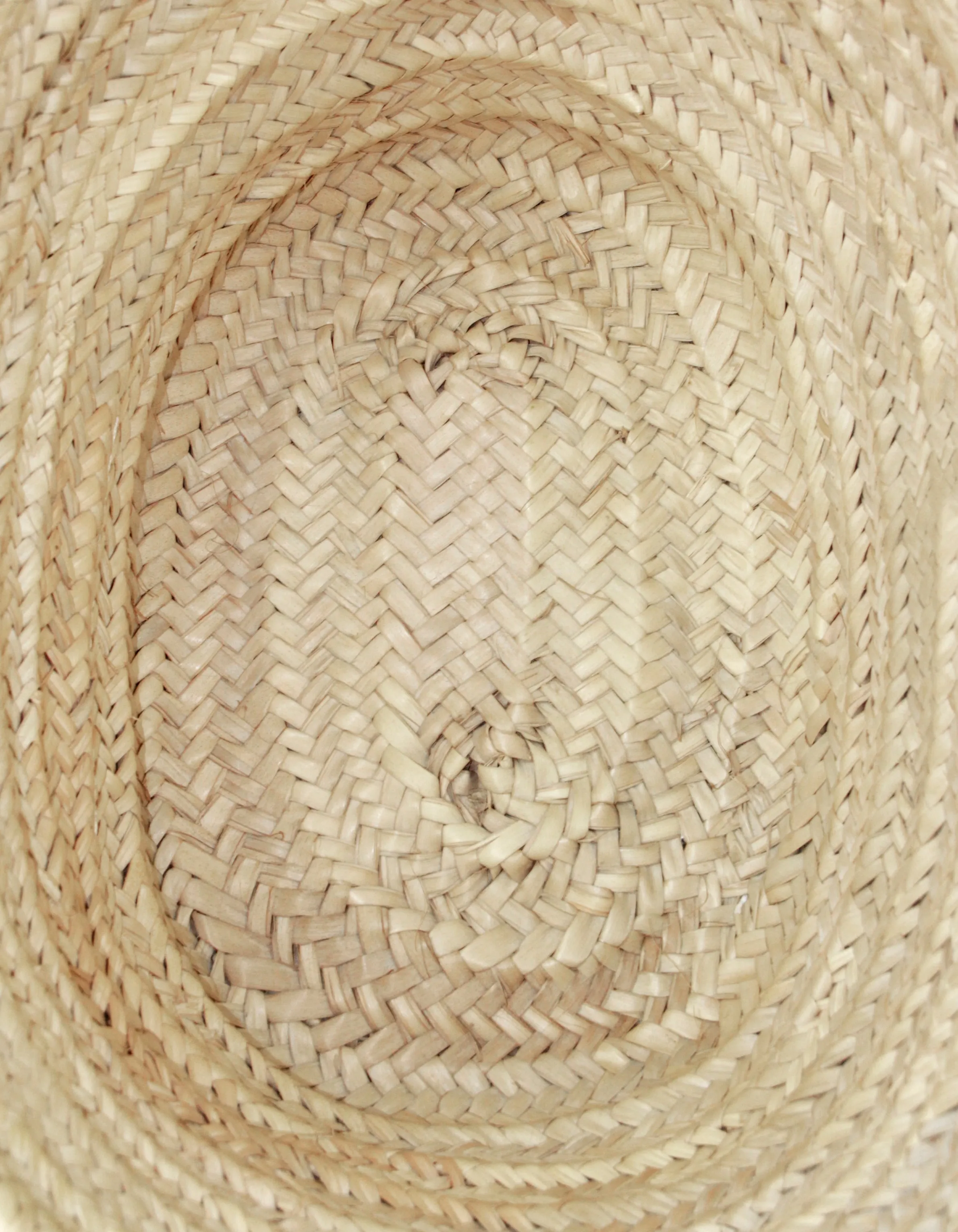 Loewe Natural/Orange Raffia Small Basket Tote Bag