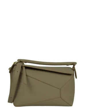 Loewe Soft Grained Calfskin Leather Small Puzzle Bag