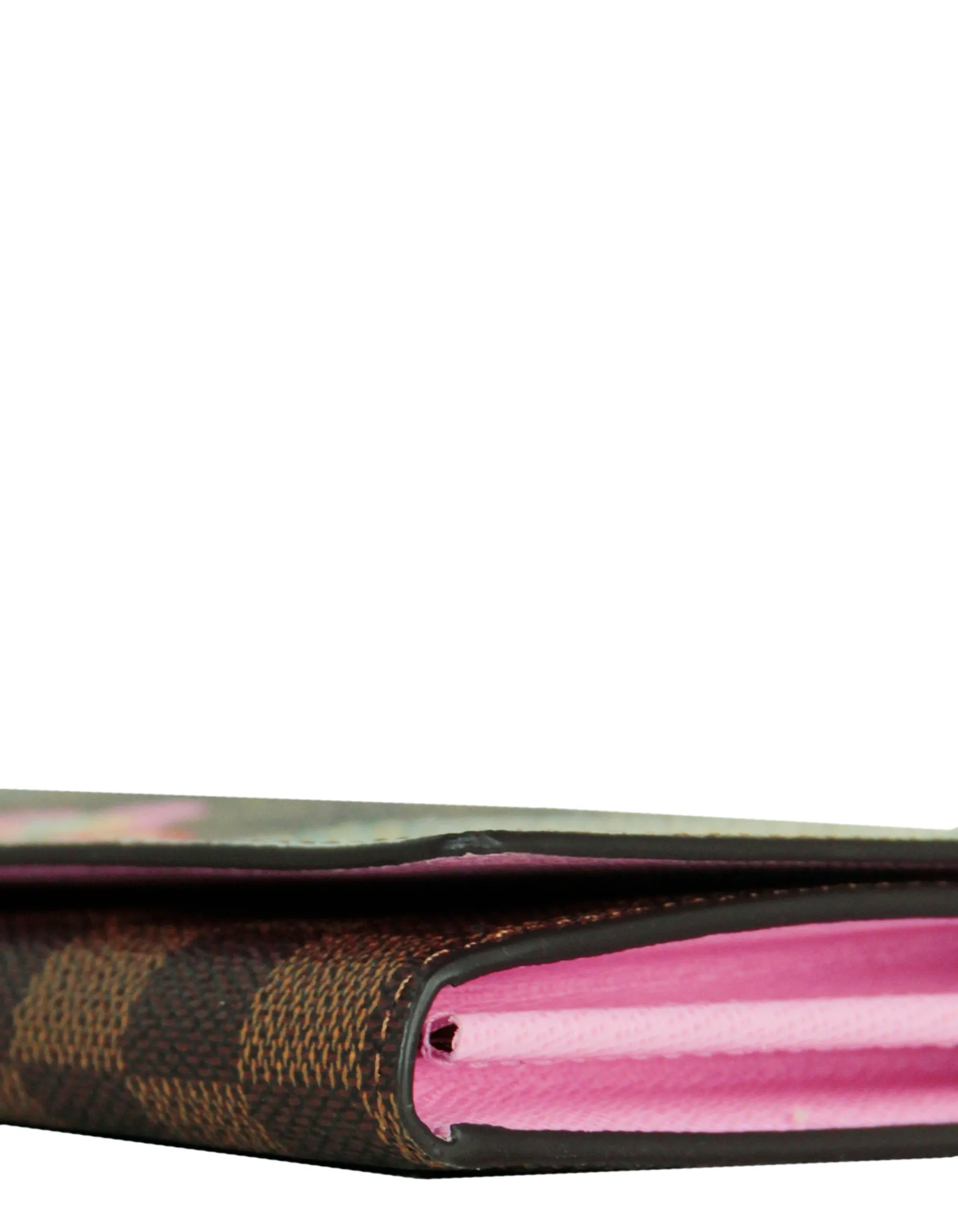 Louis Vuitton '22 Vivienne Holiday Animation Damier Ebene Sarah Wallet