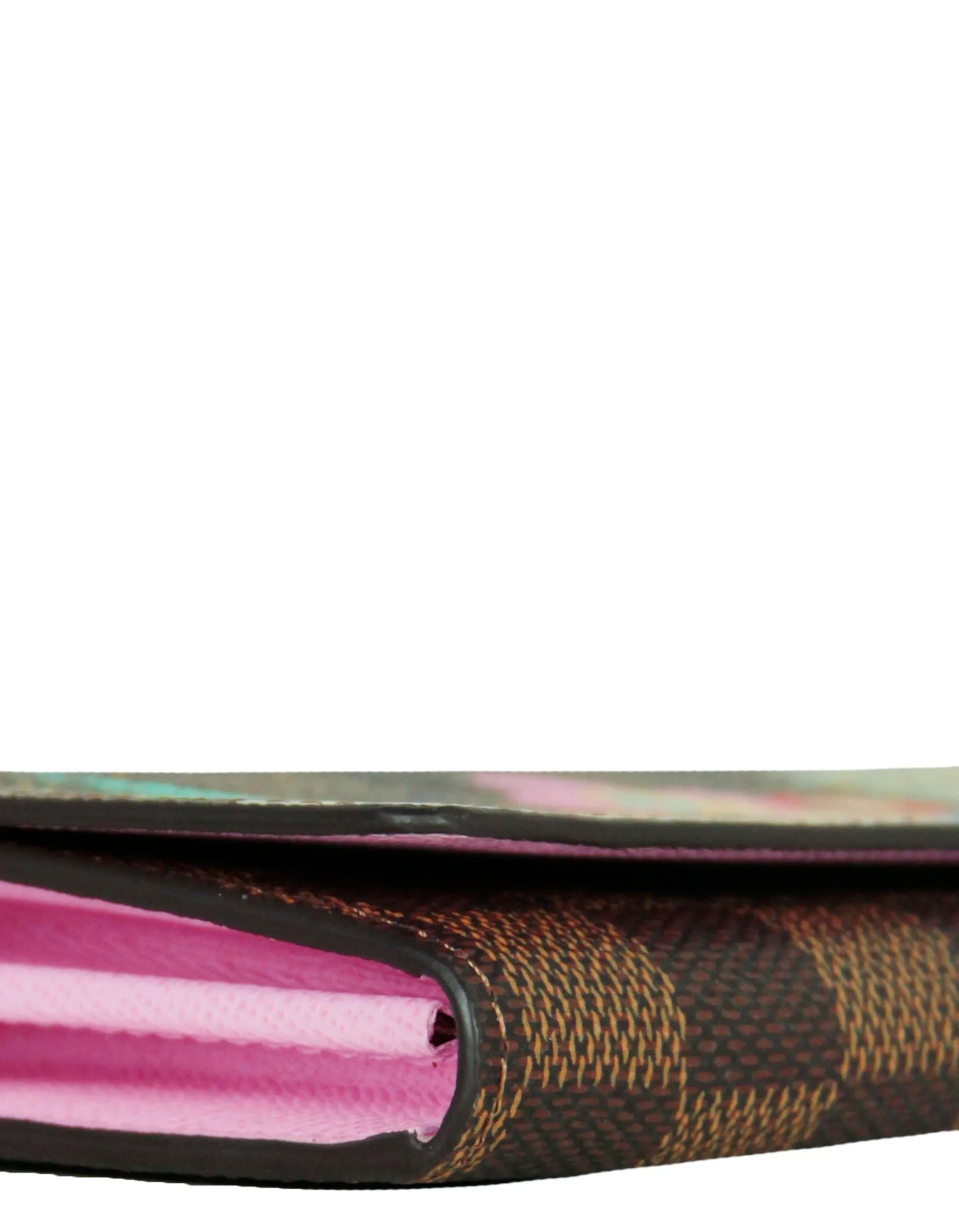 Louis Vuitton '22 Vivienne Holiday Animation Damier Ebene Sarah Wallet