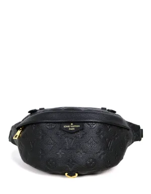 Louis Vuitton Black Empreinte Leather Bumbag Belt Bag