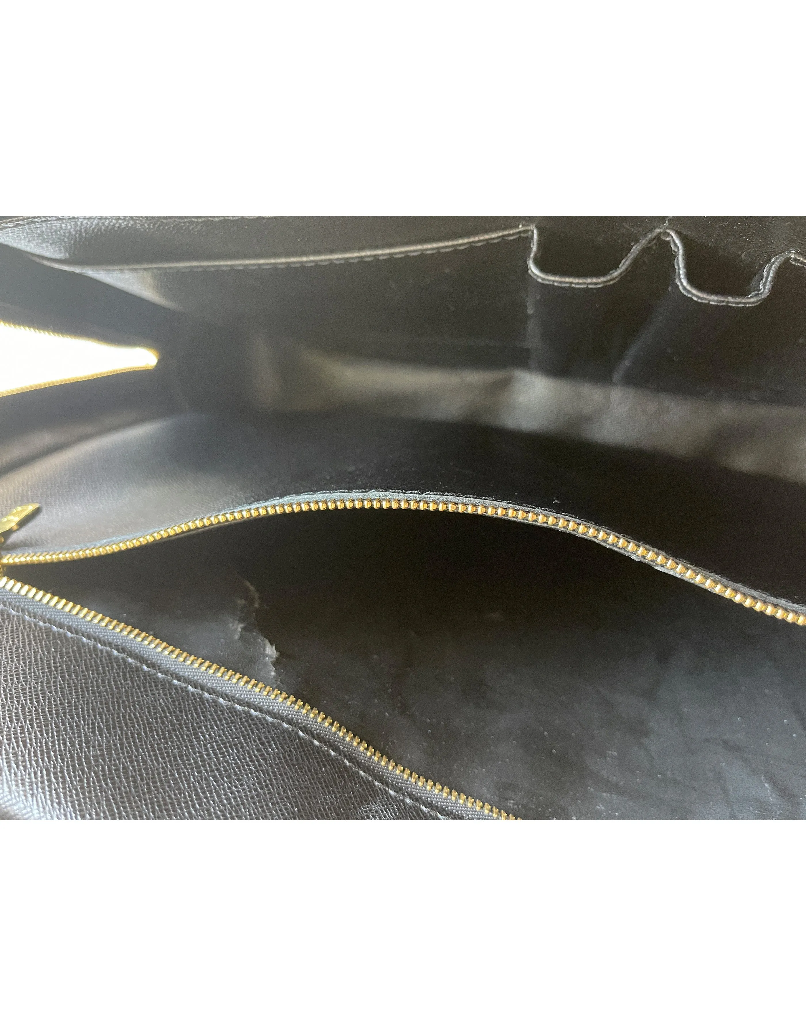 Louis Vuitton Black Epi Leather Porte-Documents Voyage Briefcase