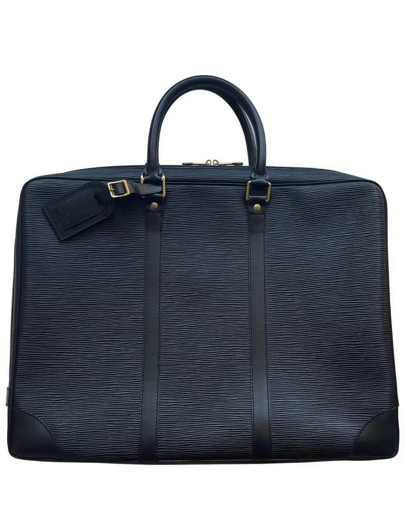 Louis Vuitton Black Epi Leather Porte-Documents Voyage Briefcase