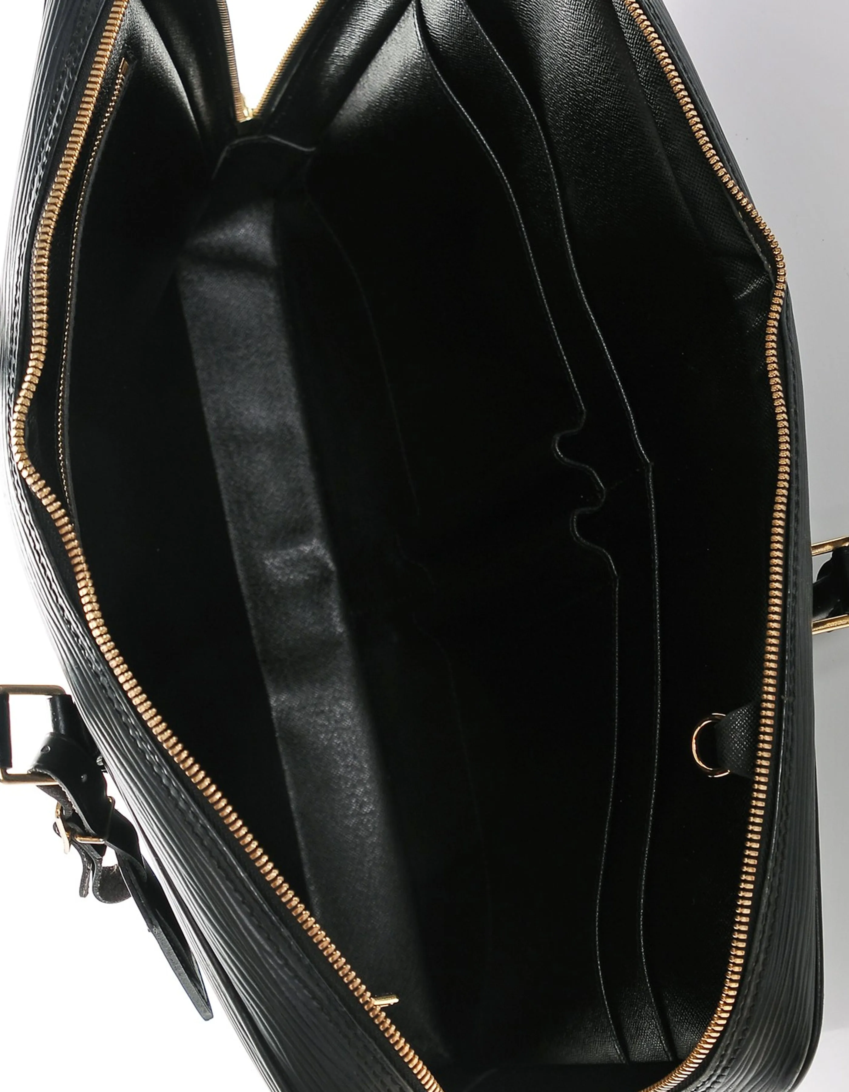 Louis Vuitton Black Epi Leather Porte-Documents Voyage Briefcase