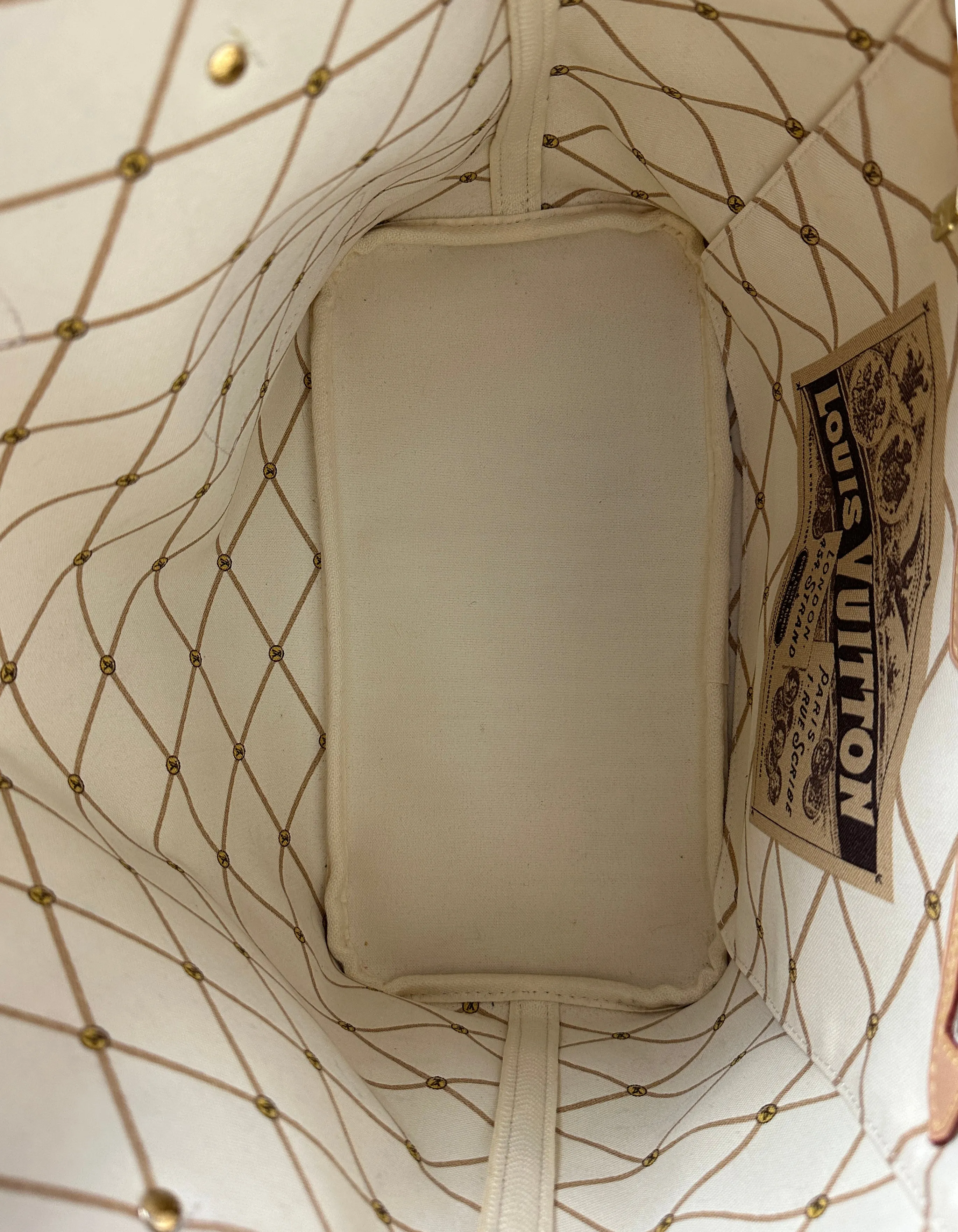 Louis Vuitton Damier Azur Summer Trunks Neverfull MM Tote Bag