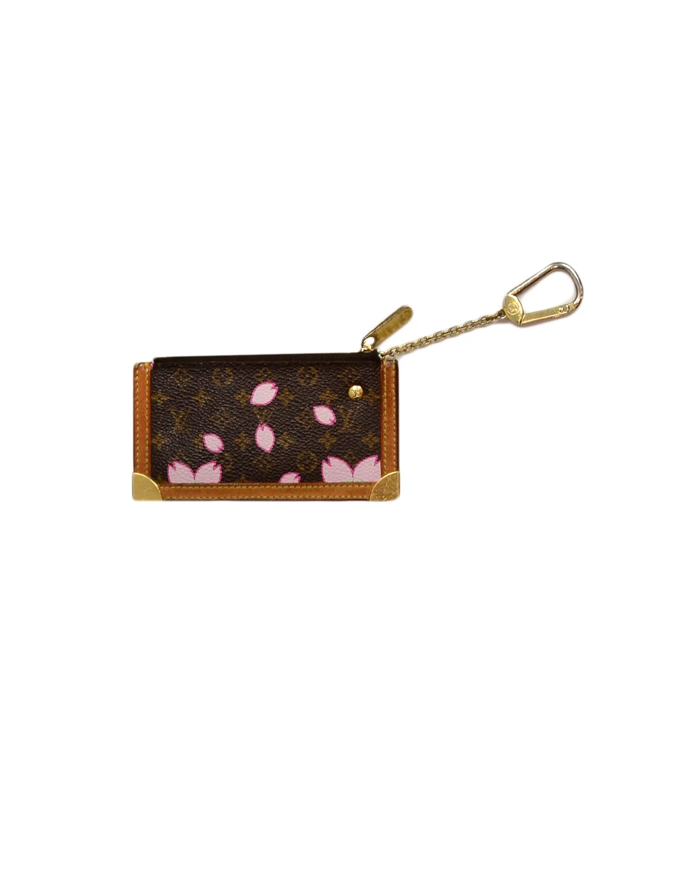 Louis Vuitton Edition Monogram Cherry Blossom Key Pouch/Coin Purse