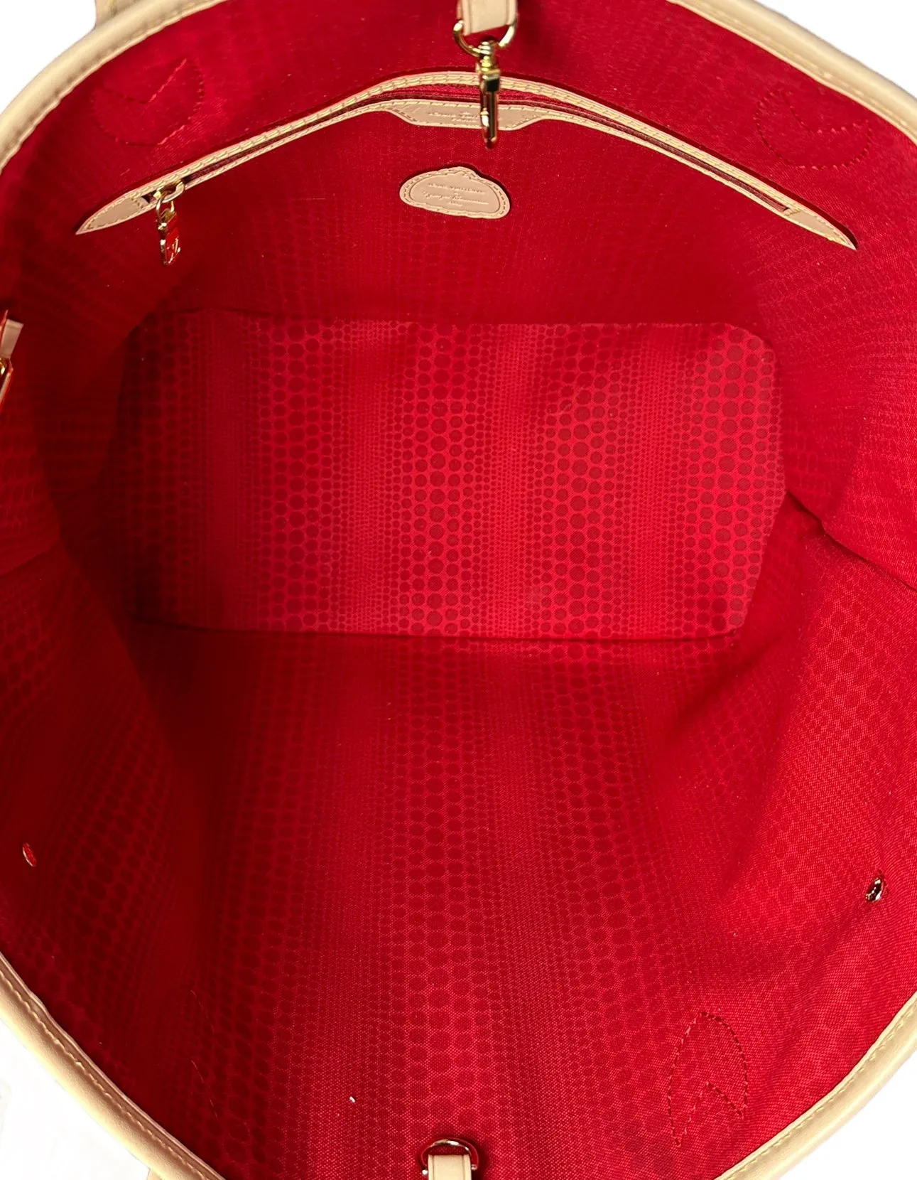 Louis Vuitton LV x YK Monogram Dots Neverfull MM Tote Bag