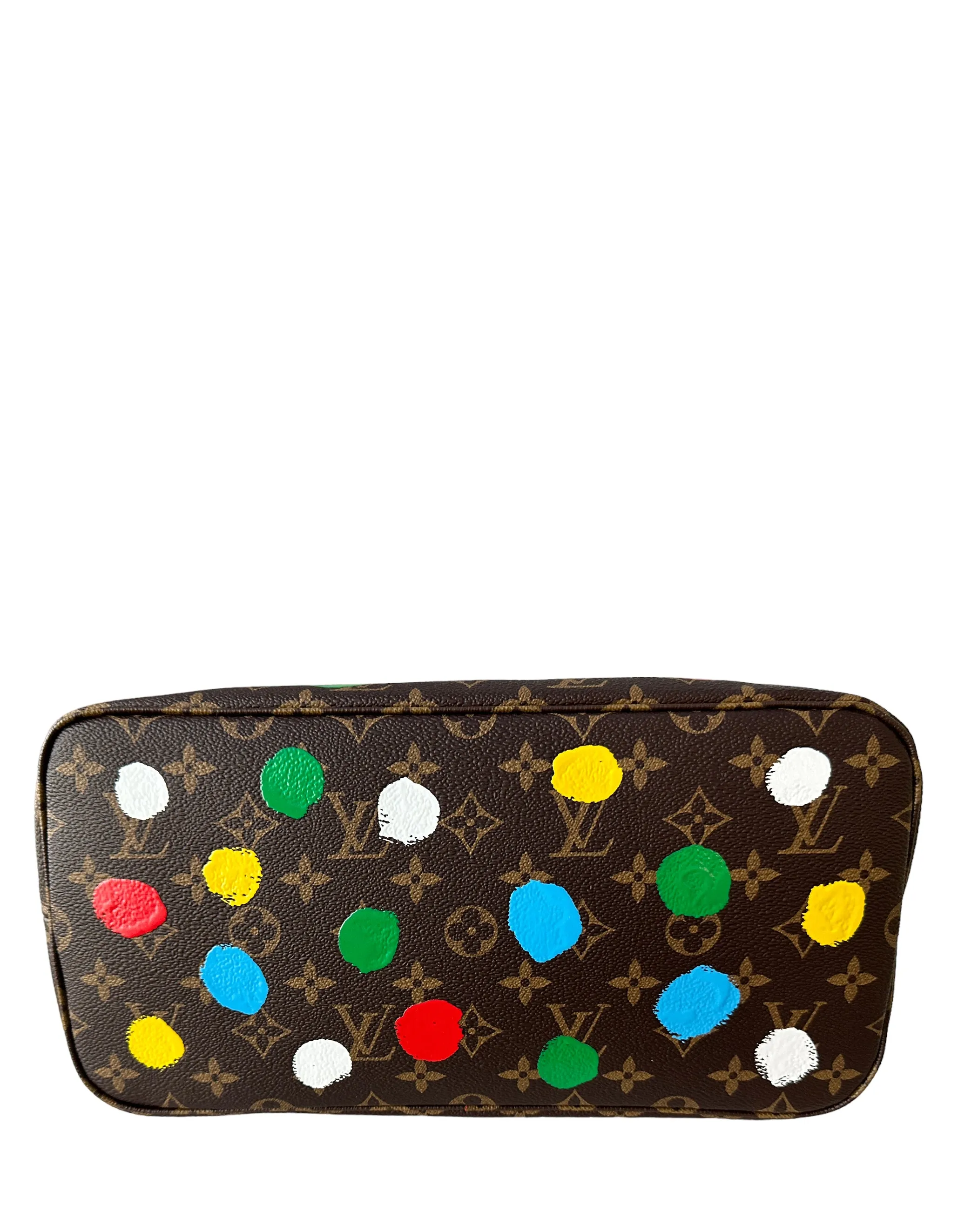 Louis Vuitton LV x YK Monogram Dots Neverfull MM Tote Bag
