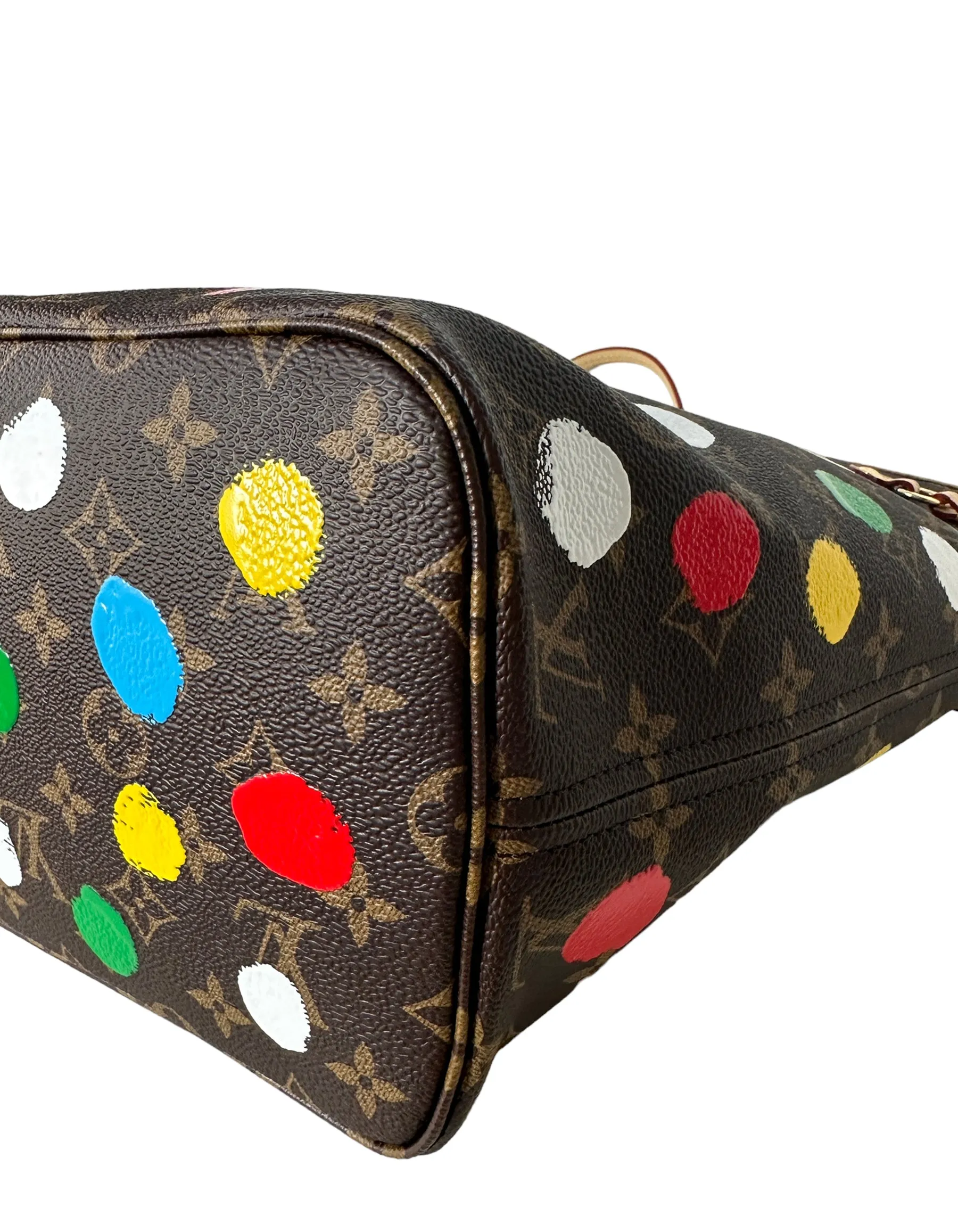 Louis Vuitton LV x YK Monogram Dots Neverfull MM Tote Bag