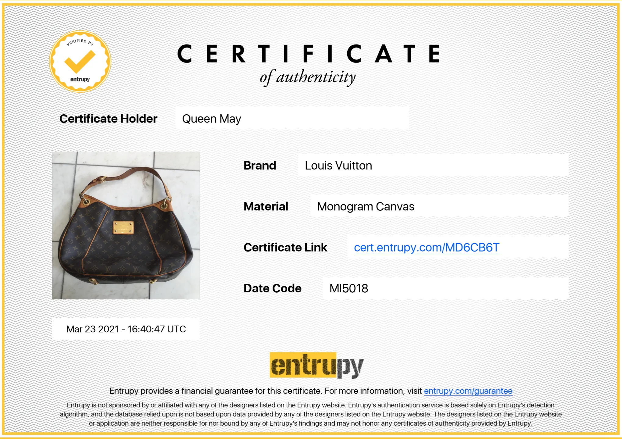 Louis Vuitton Monogram Galliera PM