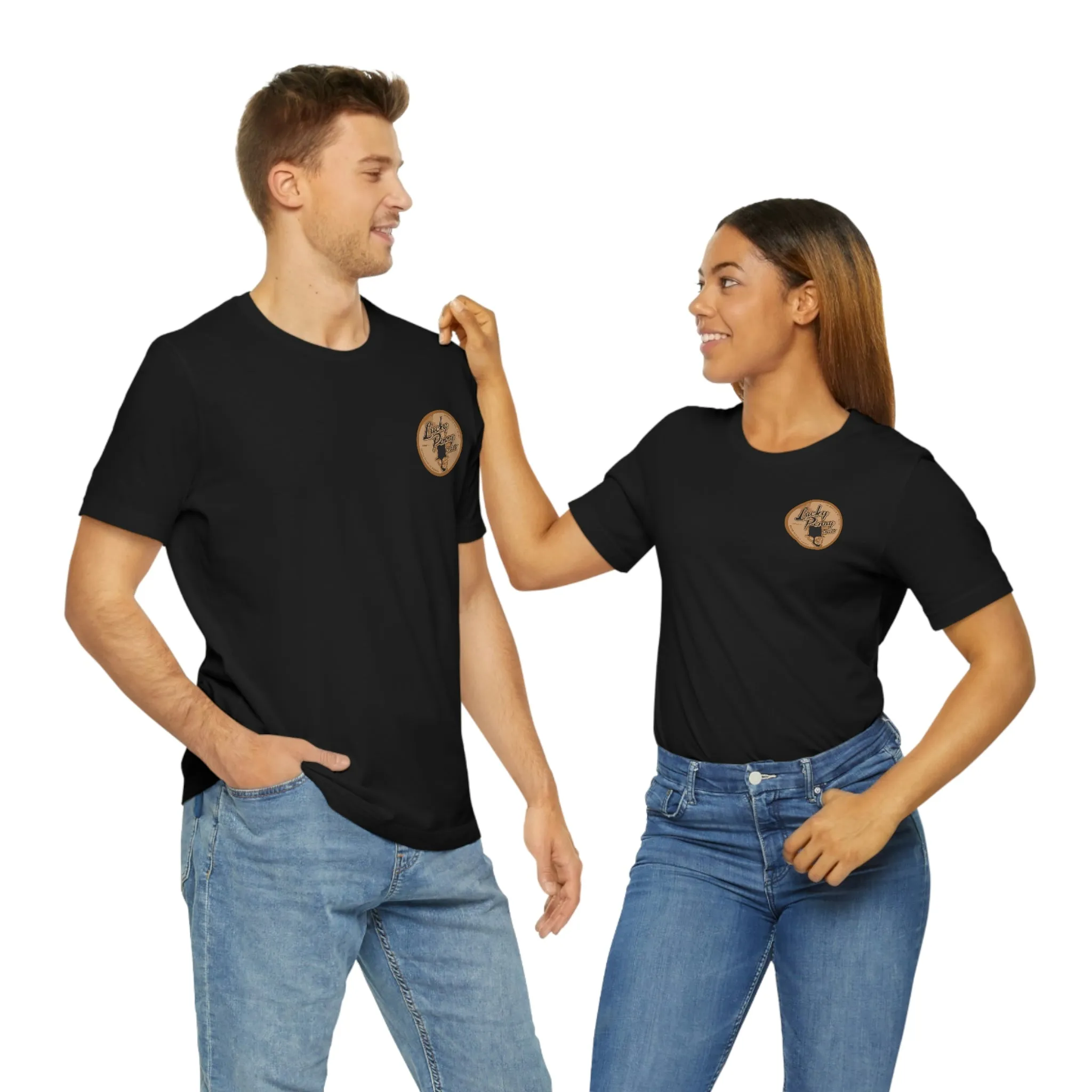 Lucky Penny Cycles Vintage Copper Compass T-Shirt