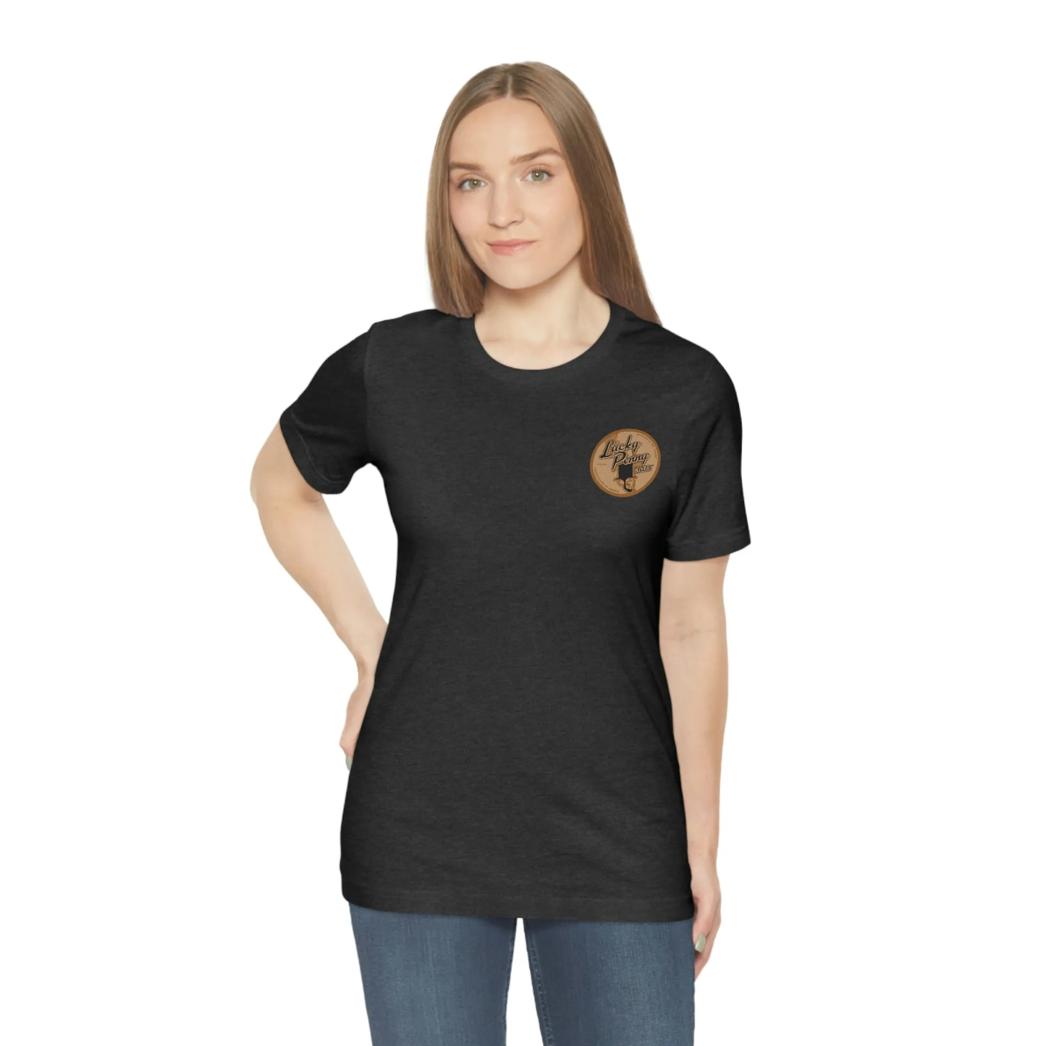 Lucky Penny Cycles Vintage Copper Compass T-Shirt
