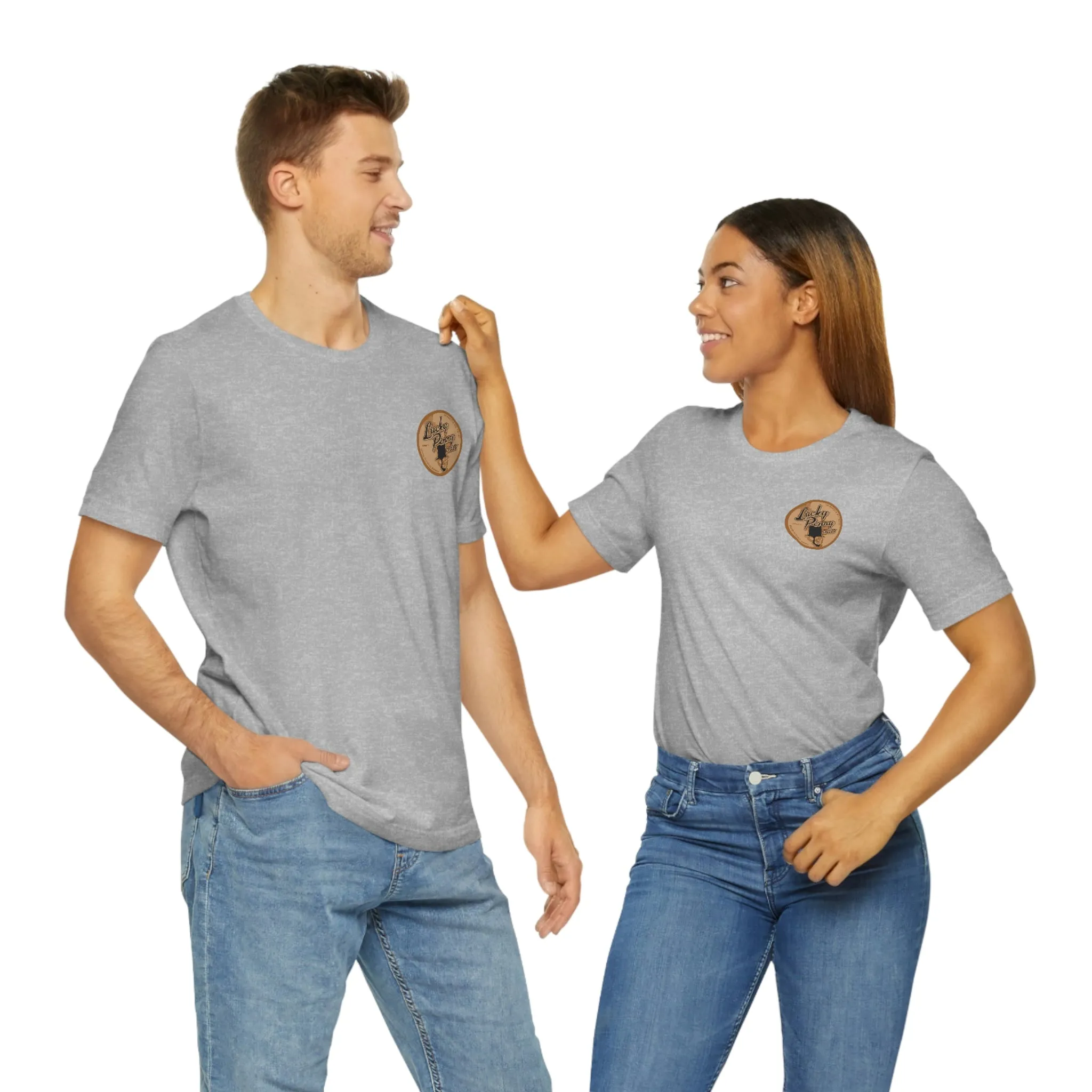 Lucky Penny Cycles Vintage Copper Compass T-Shirt