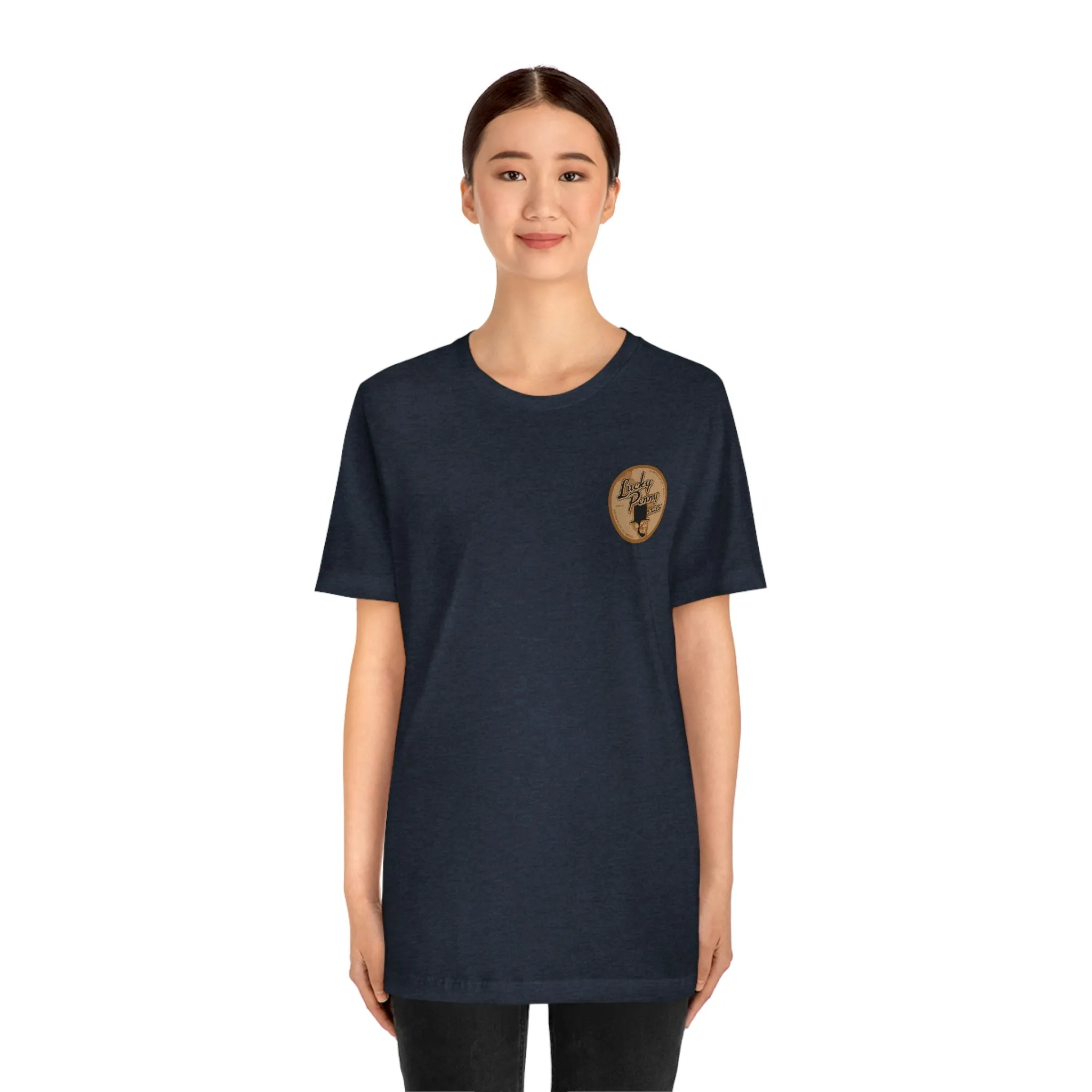 Lucky Penny Cycles Vintage Copper Compass T-Shirt