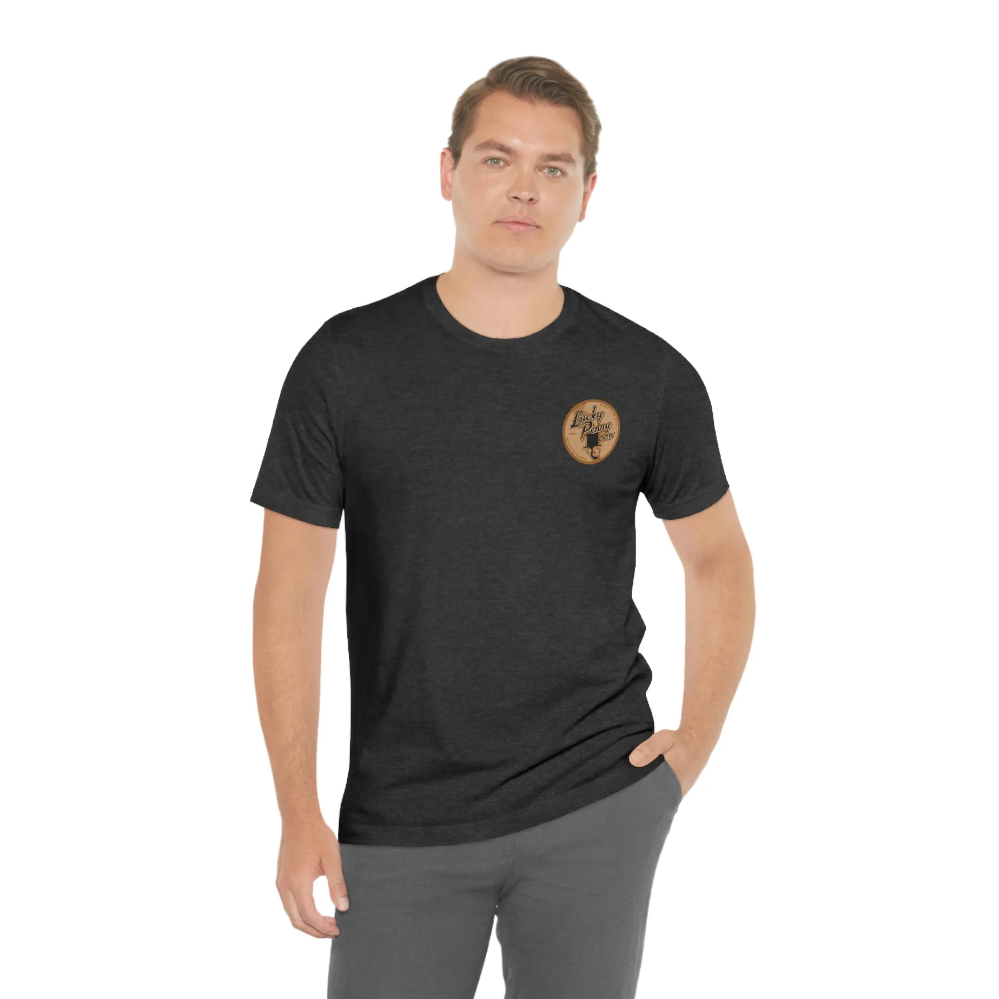 Lucky Penny Cycles Vintage Copper Compass T-Shirt