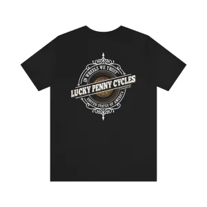 Lucky Penny Cycles Vintage Copper Compass T-Shirt