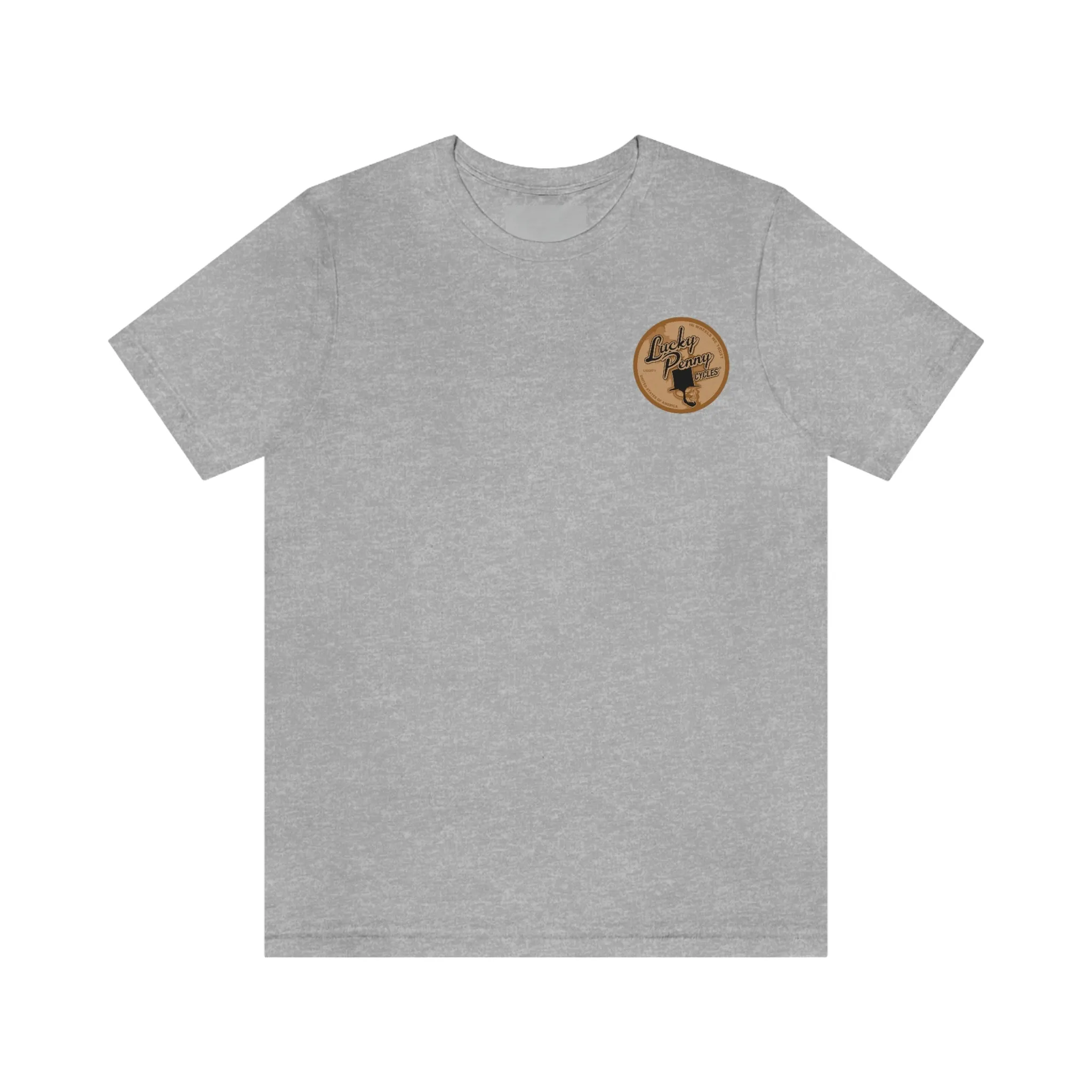 Lucky Penny Cycles Vintage Copper Compass T-Shirt