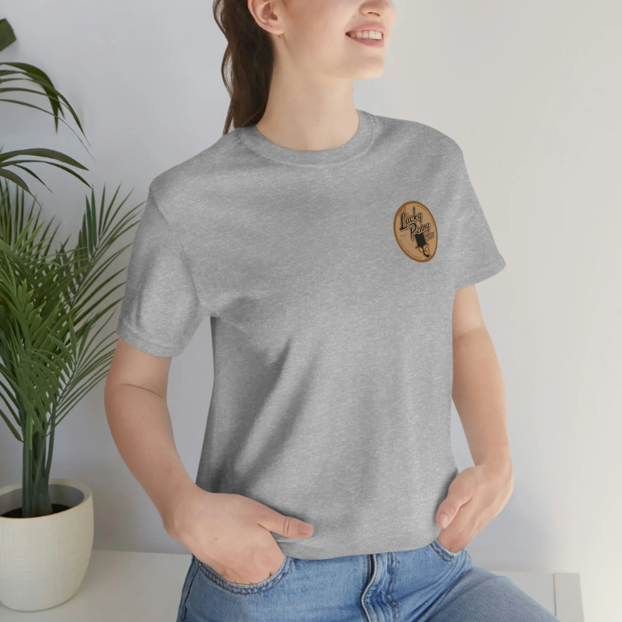 Lucky Penny Cycles Vintage Copper Compass T-Shirt