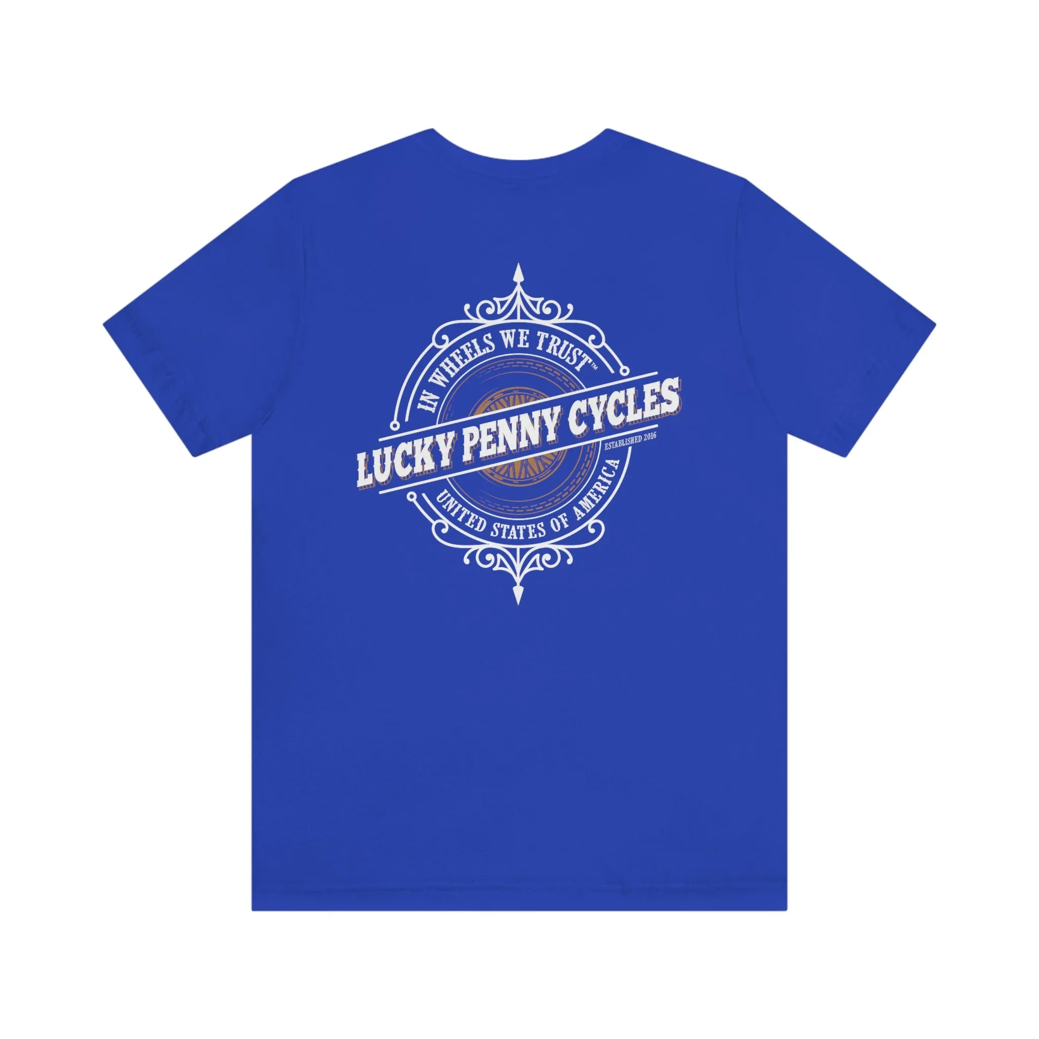 Lucky Penny Cycles Vintage Copper Compass T-Shirt