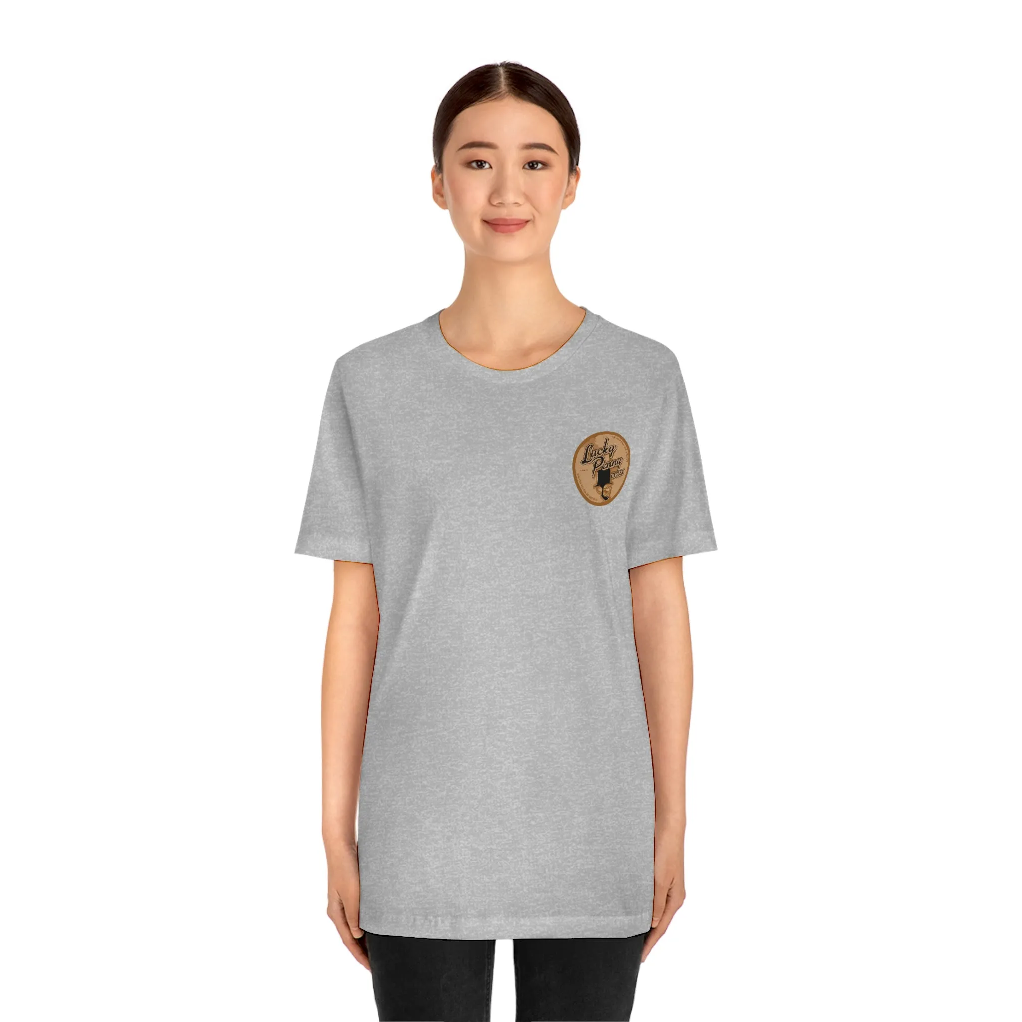 Lucky Penny Cycles Vintage Copper Compass T-Shirt