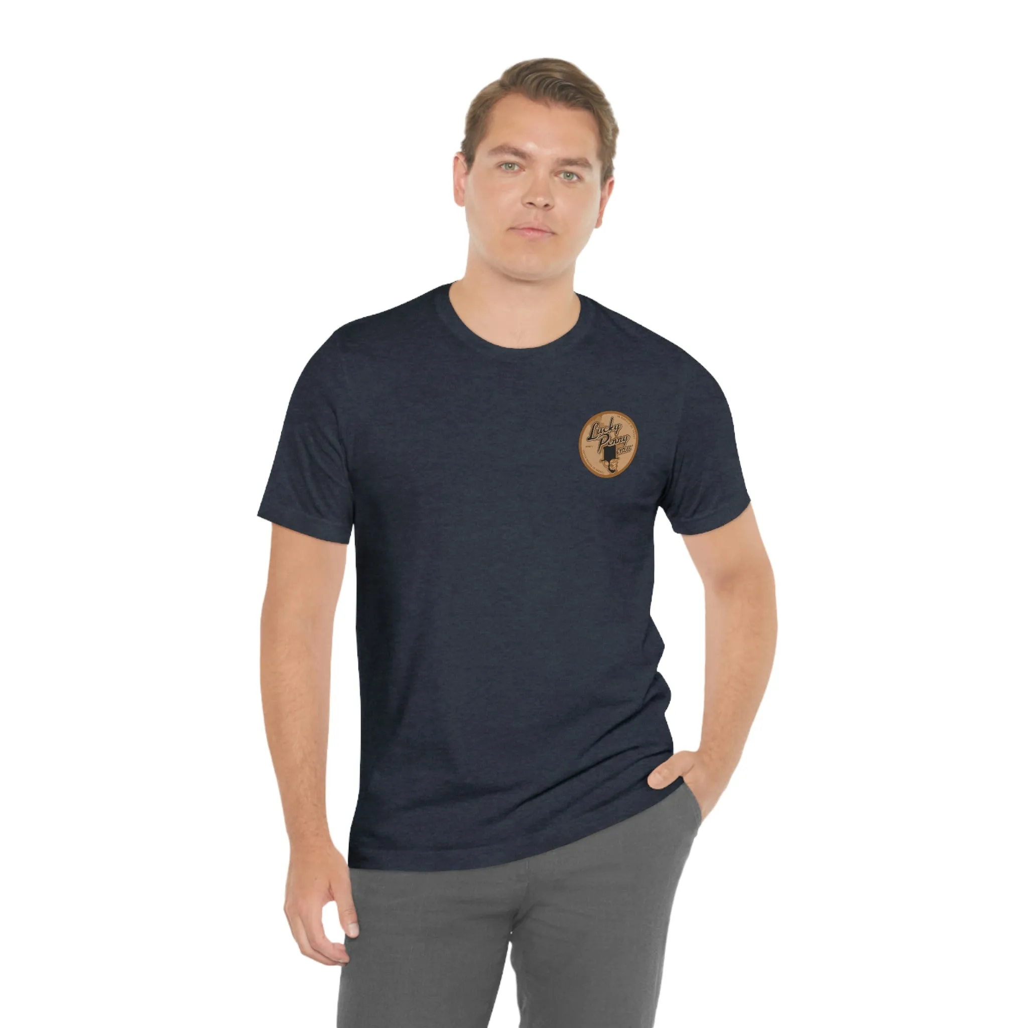 Lucky Penny Cycles Vintage Copper Compass T-Shirt