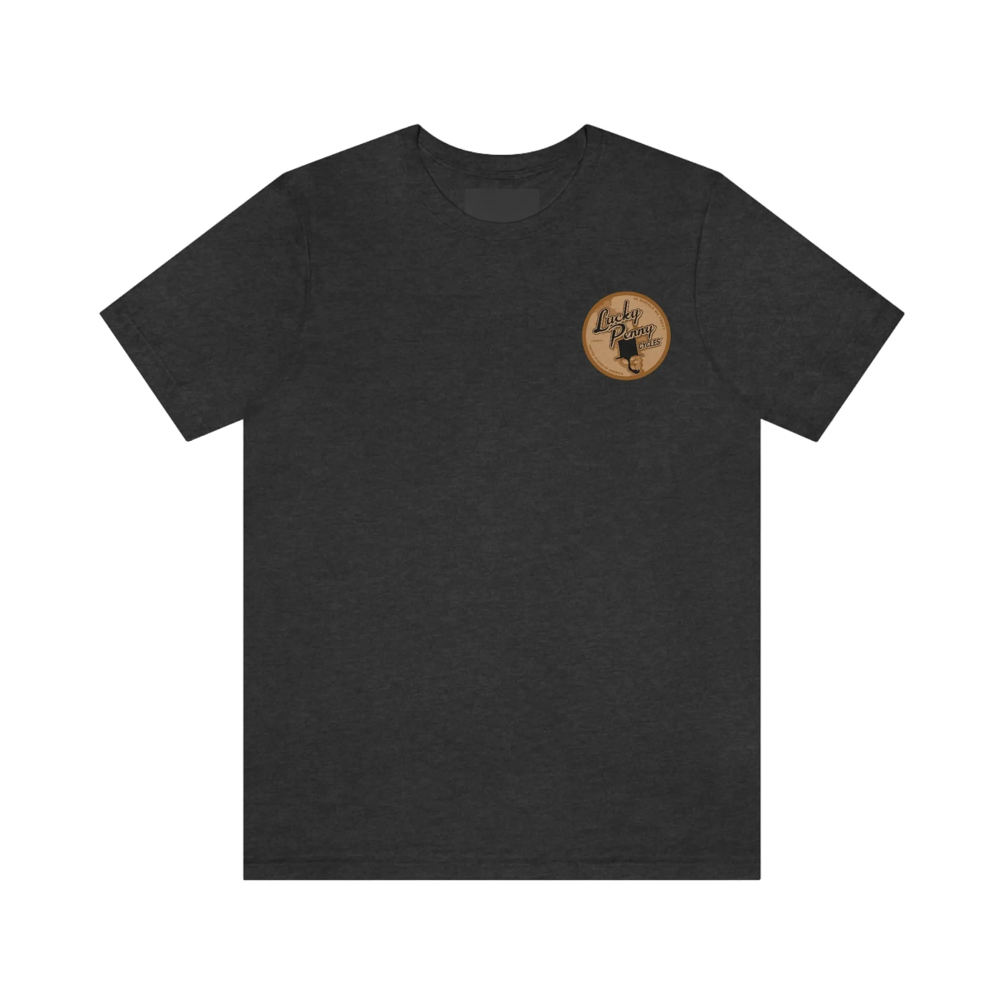Lucky Penny Cycles Vintage Copper Compass T-Shirt