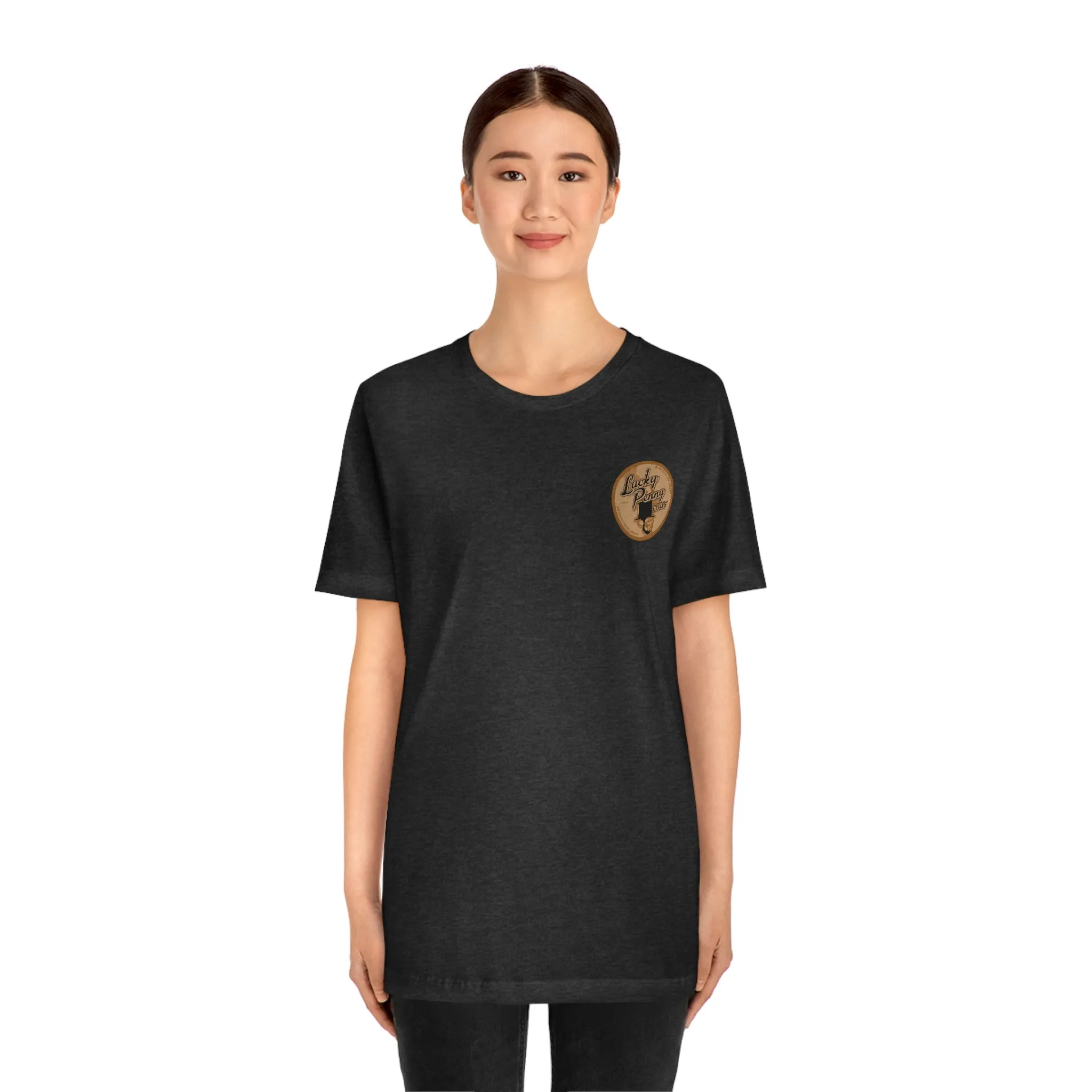 Lucky Penny Cycles Vintage Wheel Copper T-Shirt