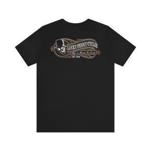 Lucky Penny Cycles Vintage Wheel Copper T-Shirt