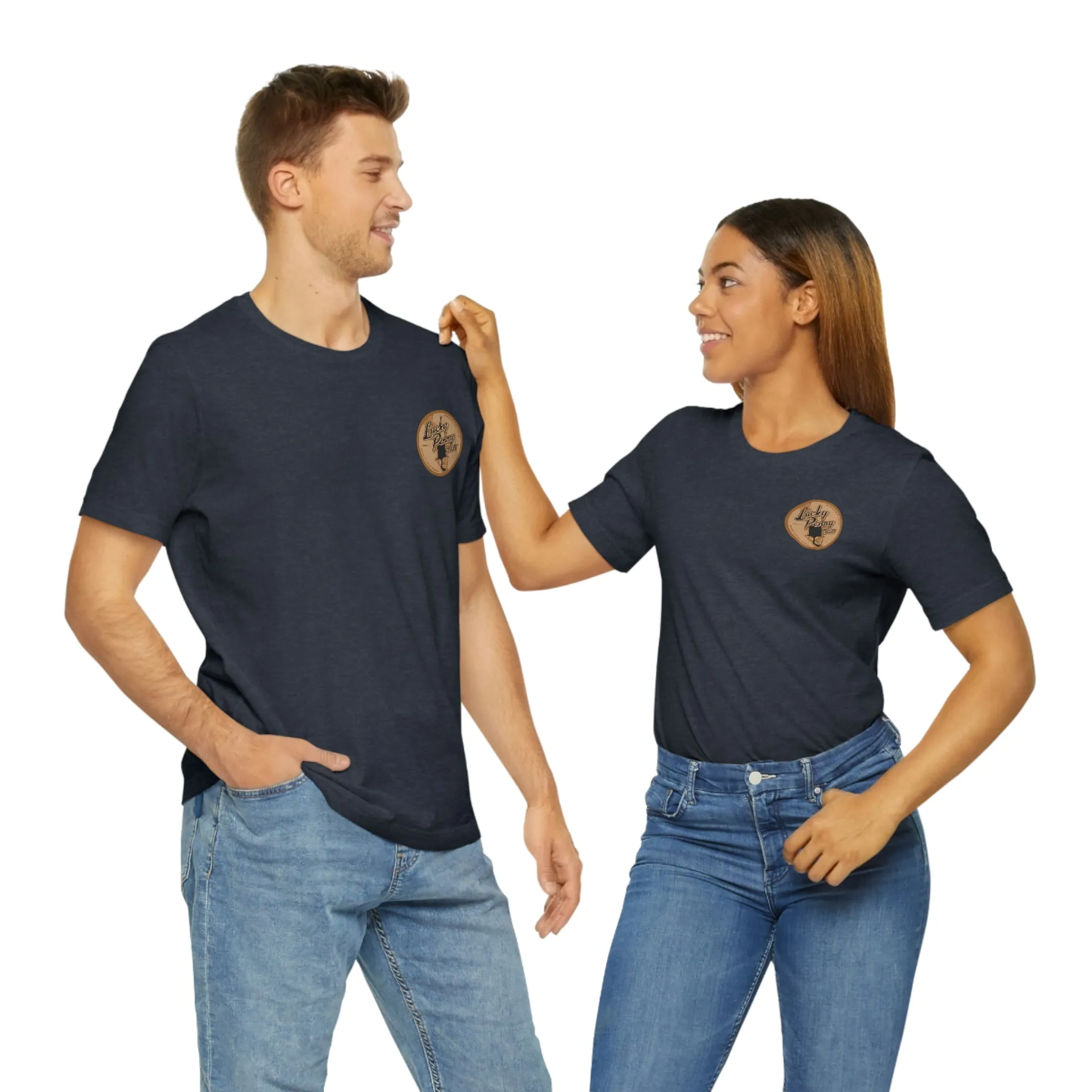 Lucky Penny Cycles Vintage Wheel Copper T-Shirt
