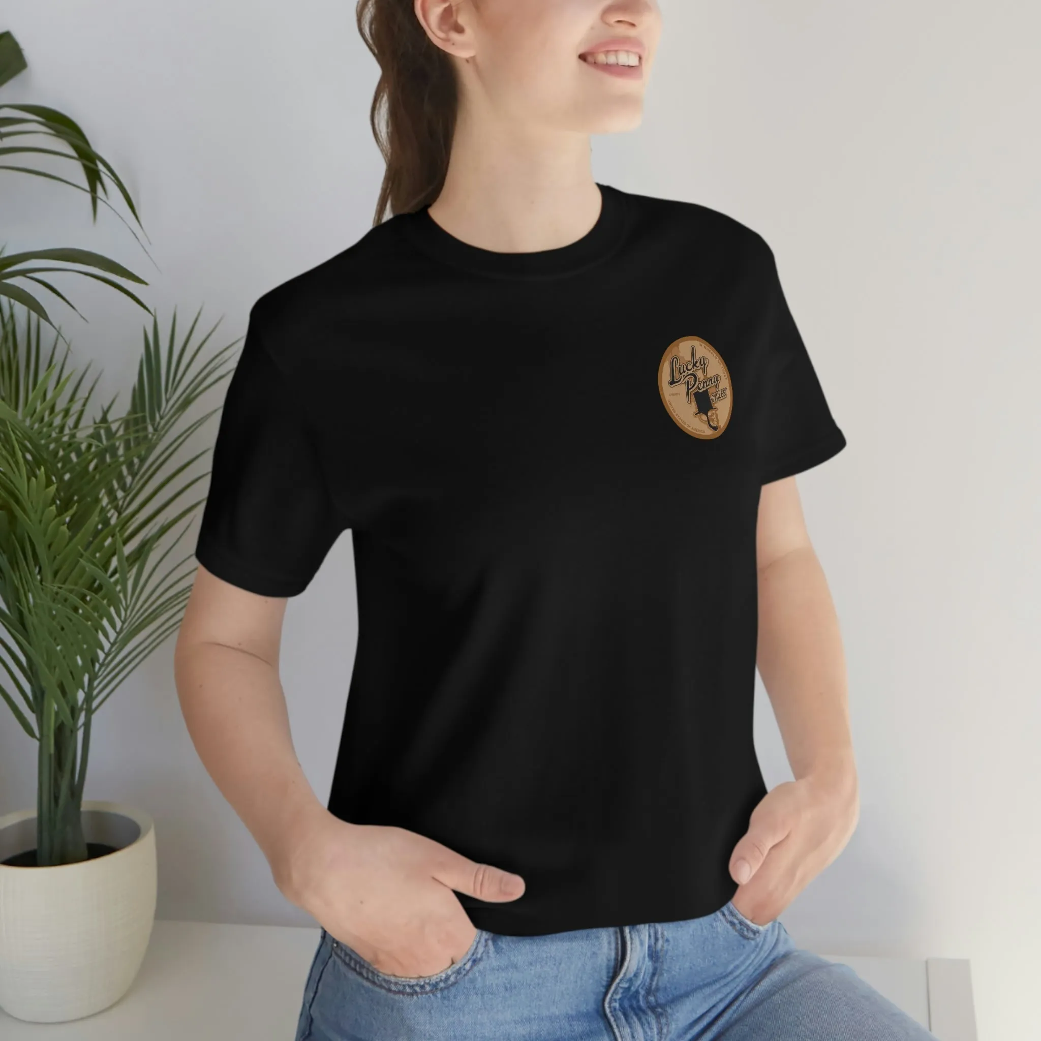 Lucky Penny Cycles Vintage Wheel Copper T-Shirt