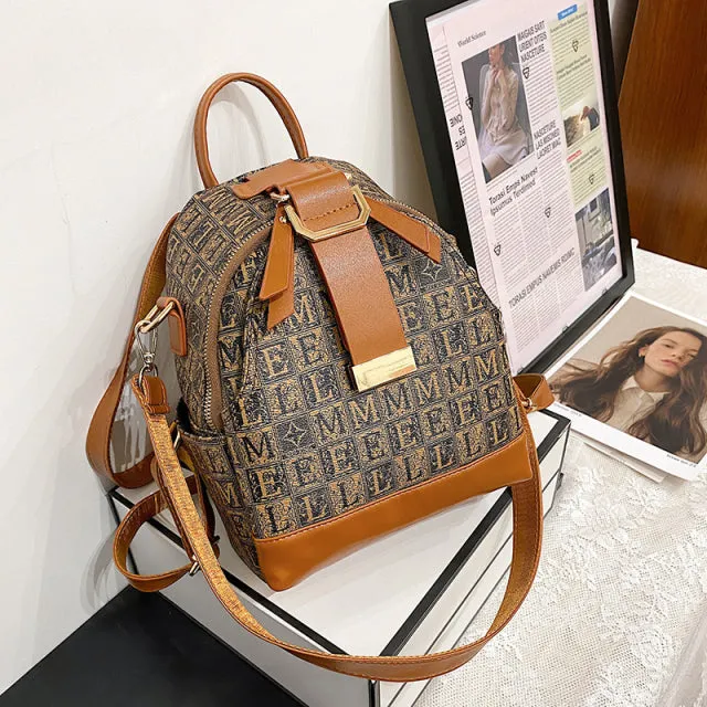 Luxury Brand Women Small Backpack