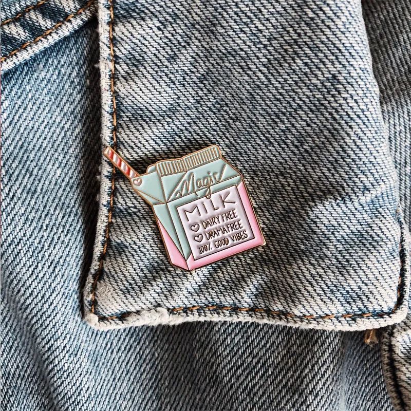 Magic Milk Enamel Pin