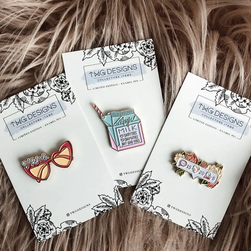 Magic Milk Enamel Pin
