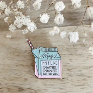 Magic Milk Enamel Pin