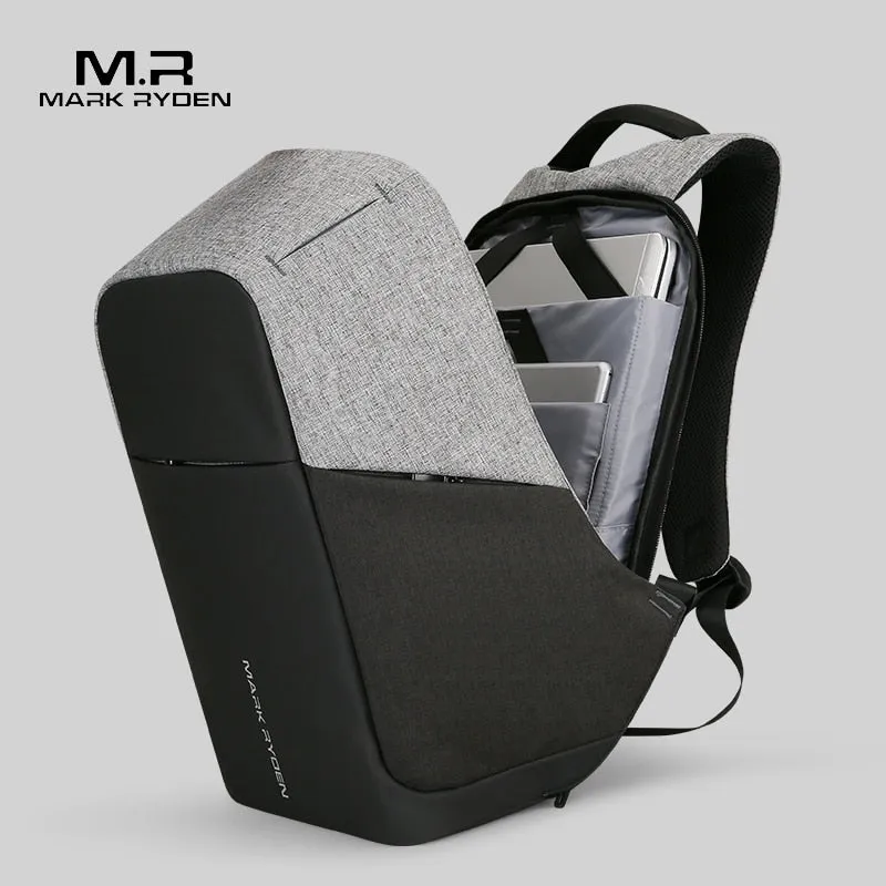 Mark Rydone Multifunction USB charging Men Laptop Backpacks