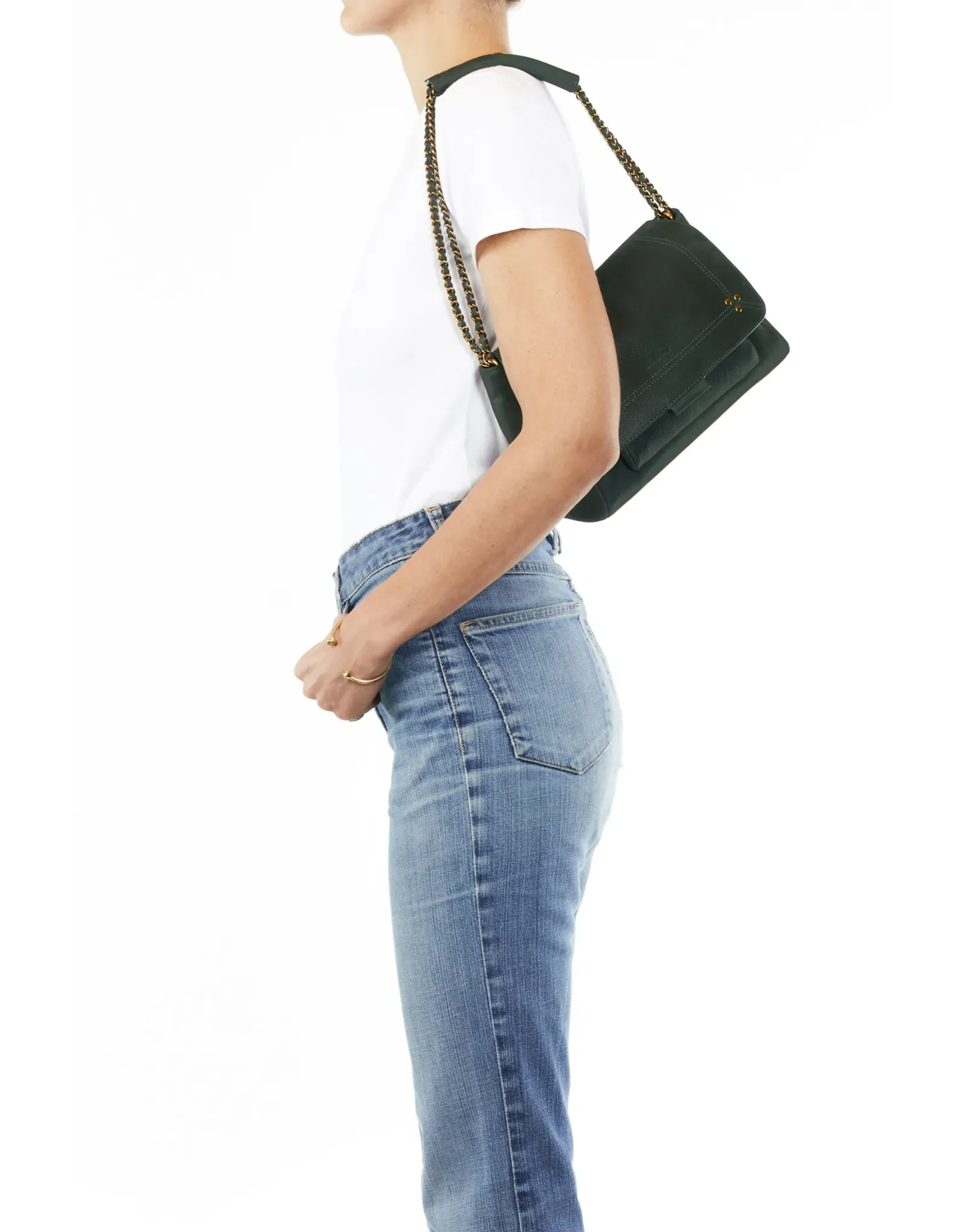 Medium Lulu Bag in Forest Green