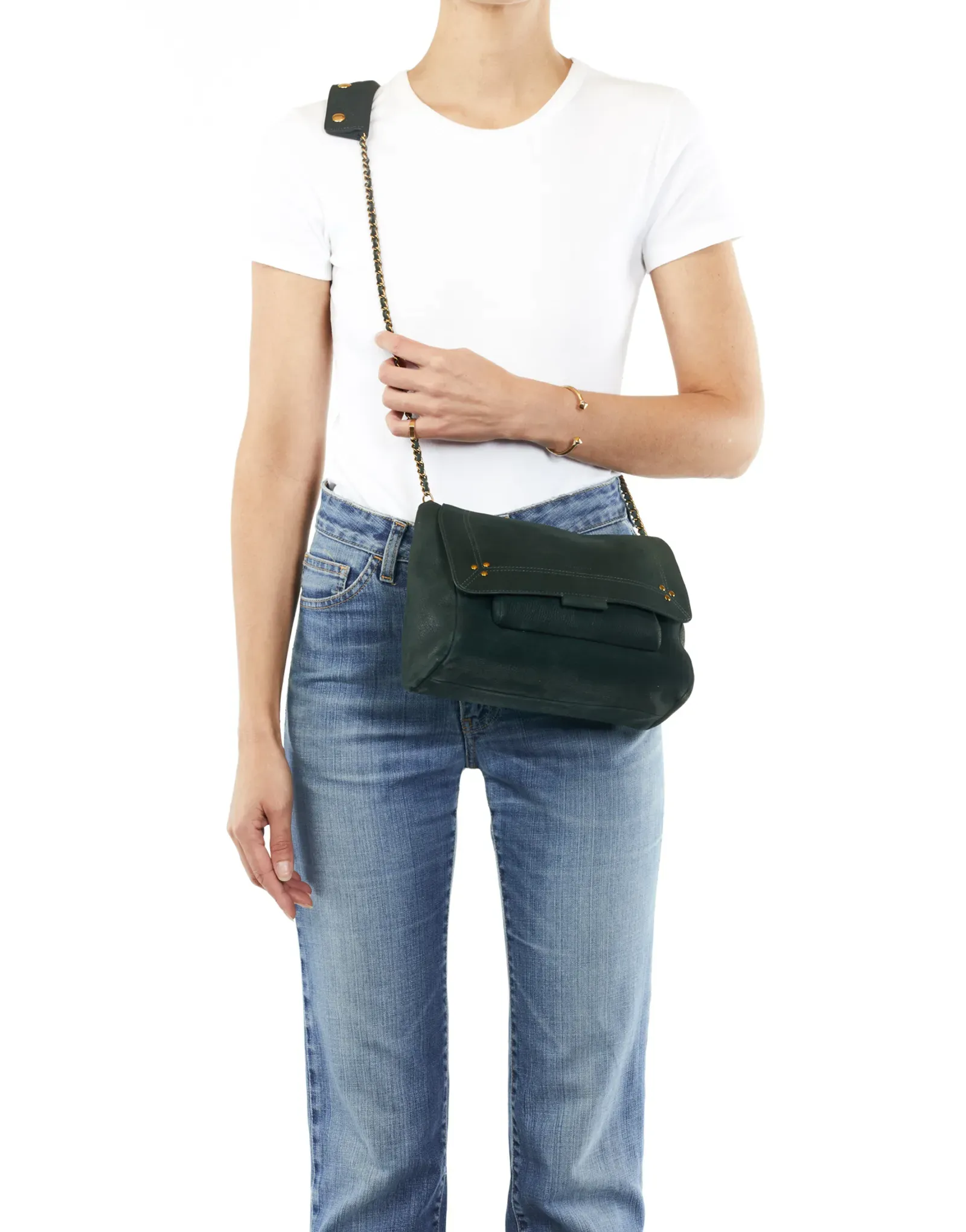 Medium Lulu Bag in Forest Green