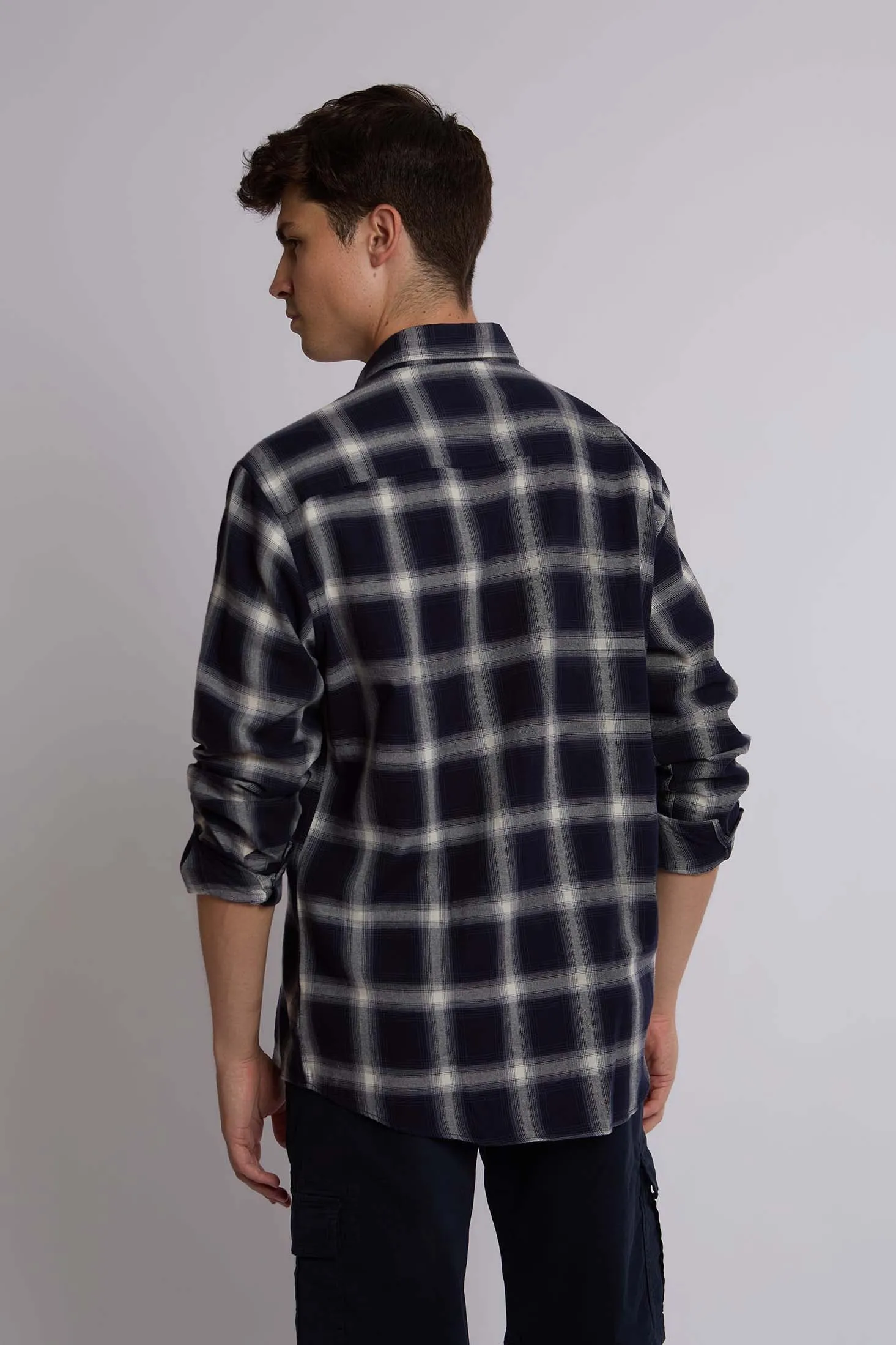Men Shirt Regular Fit Cotton Long Sleeves Multicolor
