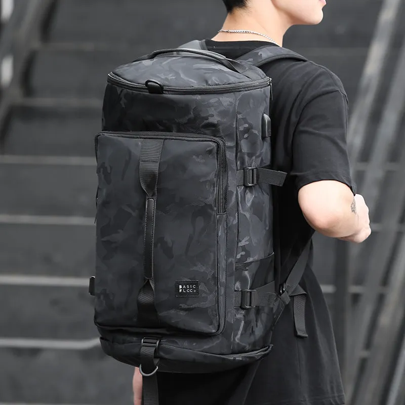 Men's Camouflage Fashion Trendy Basketball College Lightweight Backpacks
