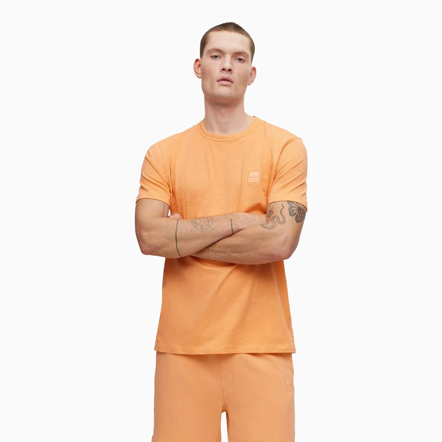 Men's Cotton Regular Fit Logo Patch Outfit