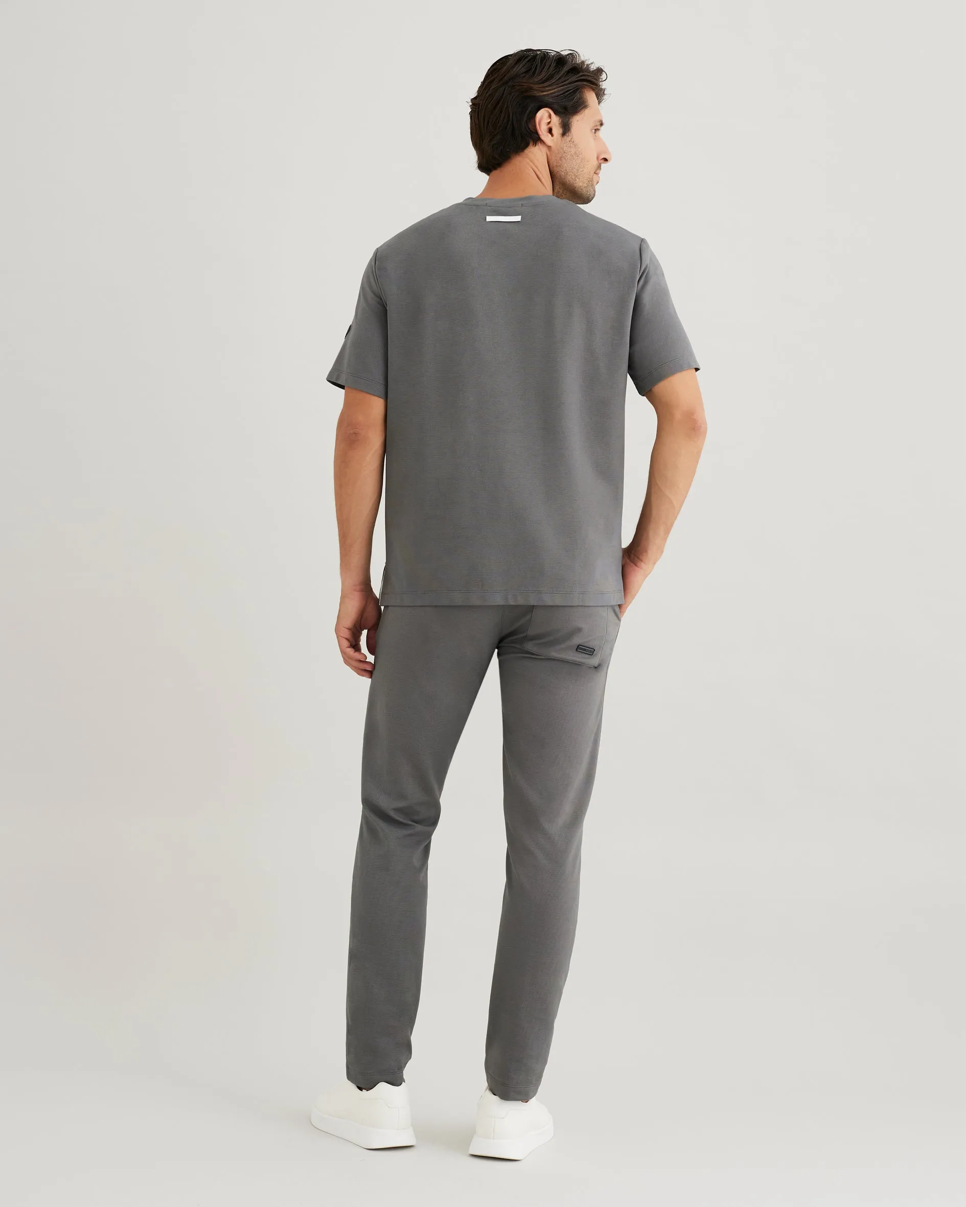 Men's Crewneck Scrub Shirt | Jersey Milano