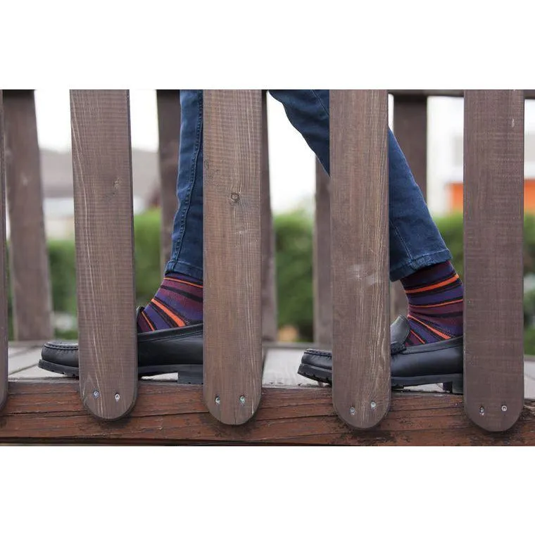 Men's Garnet Stripe Socks