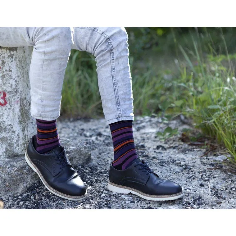 Men's Garnet Stripe Socks