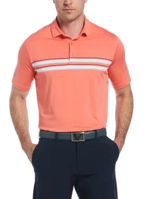 Mens Jaspe Chest Stripe Polo