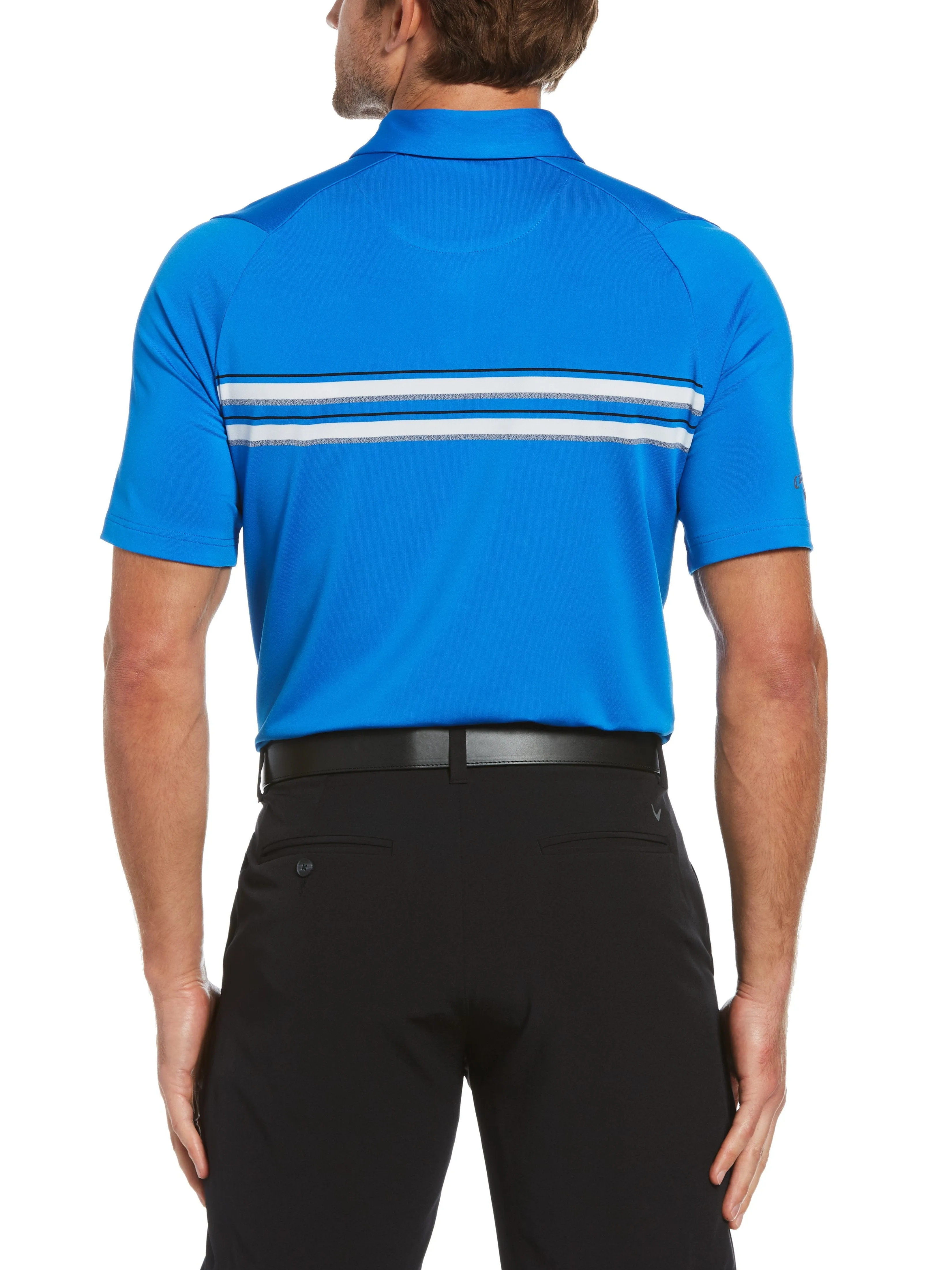 Mens Jaspe Chest Stripe Polo