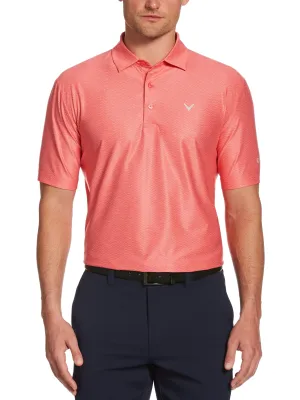 Mens Jaspe Geometric Print Polo