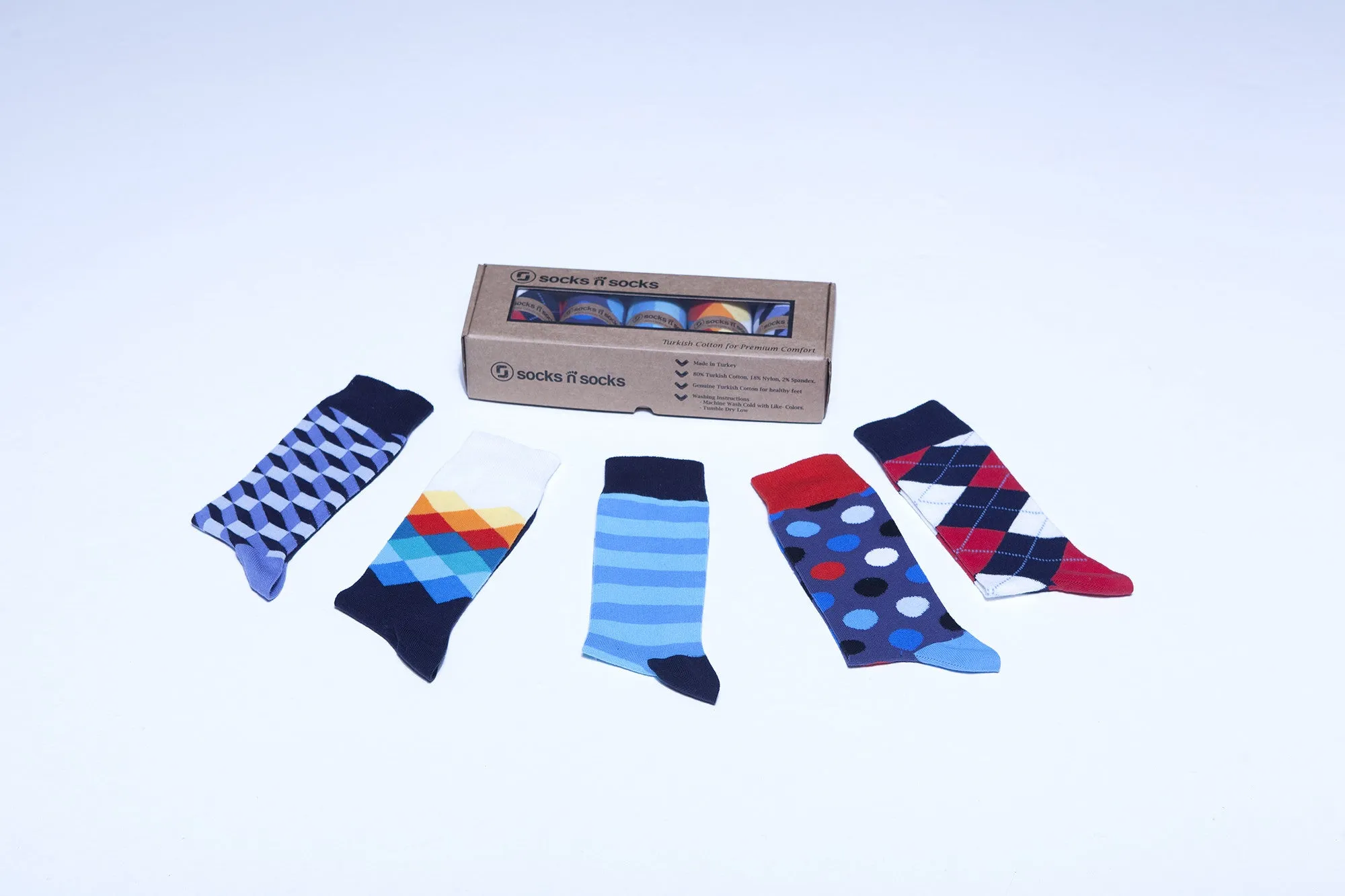 Men's Natural Mix Set Socks