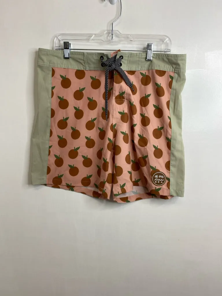 Mens Pant Size 32 Men's(SM) Pink of the sea Swimwear